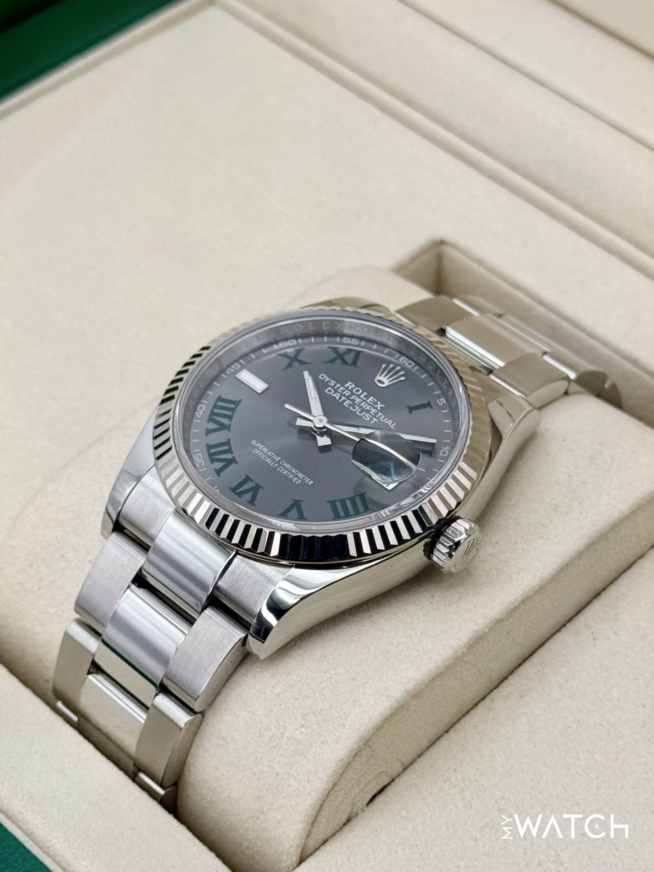 NEW 2026 Rolex Datejust 36mm 126234 Oyster Wimbledon Dial - Image 5