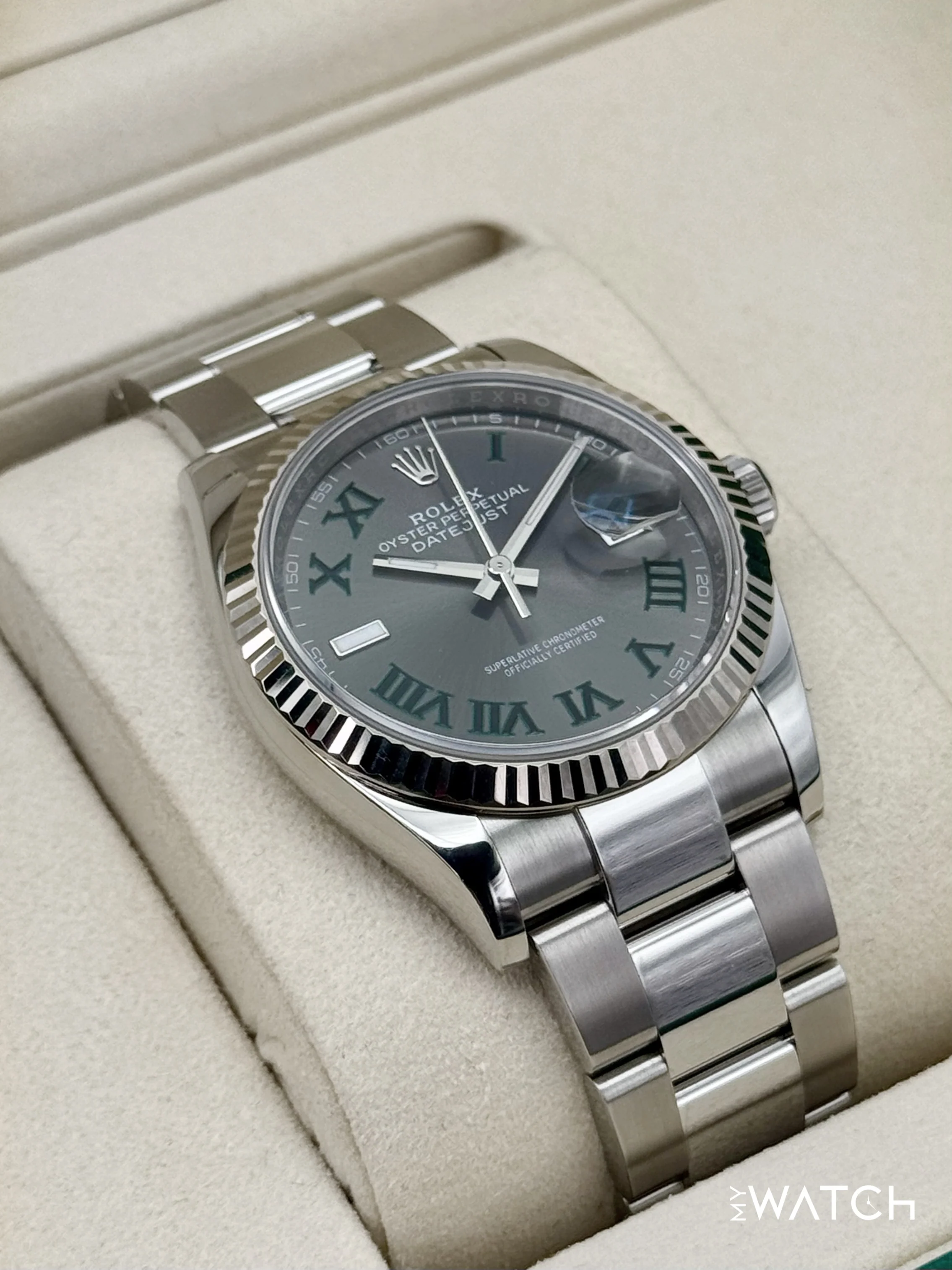 NEW 2026 Rolex Datejust 36mm 126234 Oyster Wimbledon Dial - Image 6