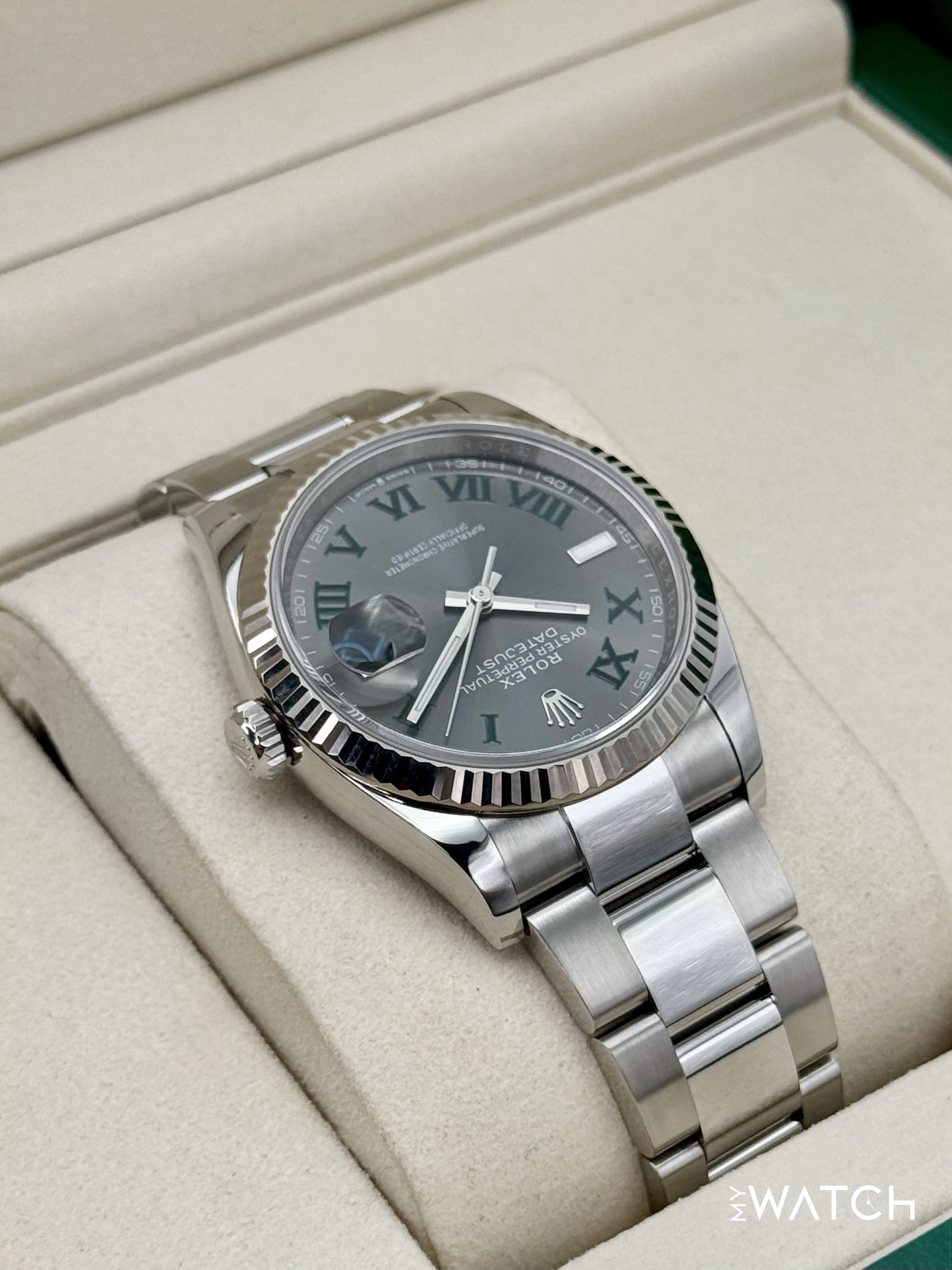 NEW 2026 Rolex Datejust 36mm 126234 Oyster Wimbledon Dial - Image 8