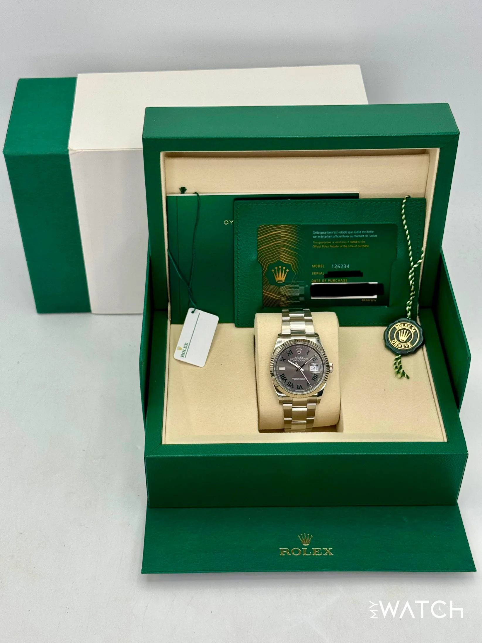 NEW 2026 Rolex Datejust 36mm 126234 Oyster Wimbledon Dial - Image 9