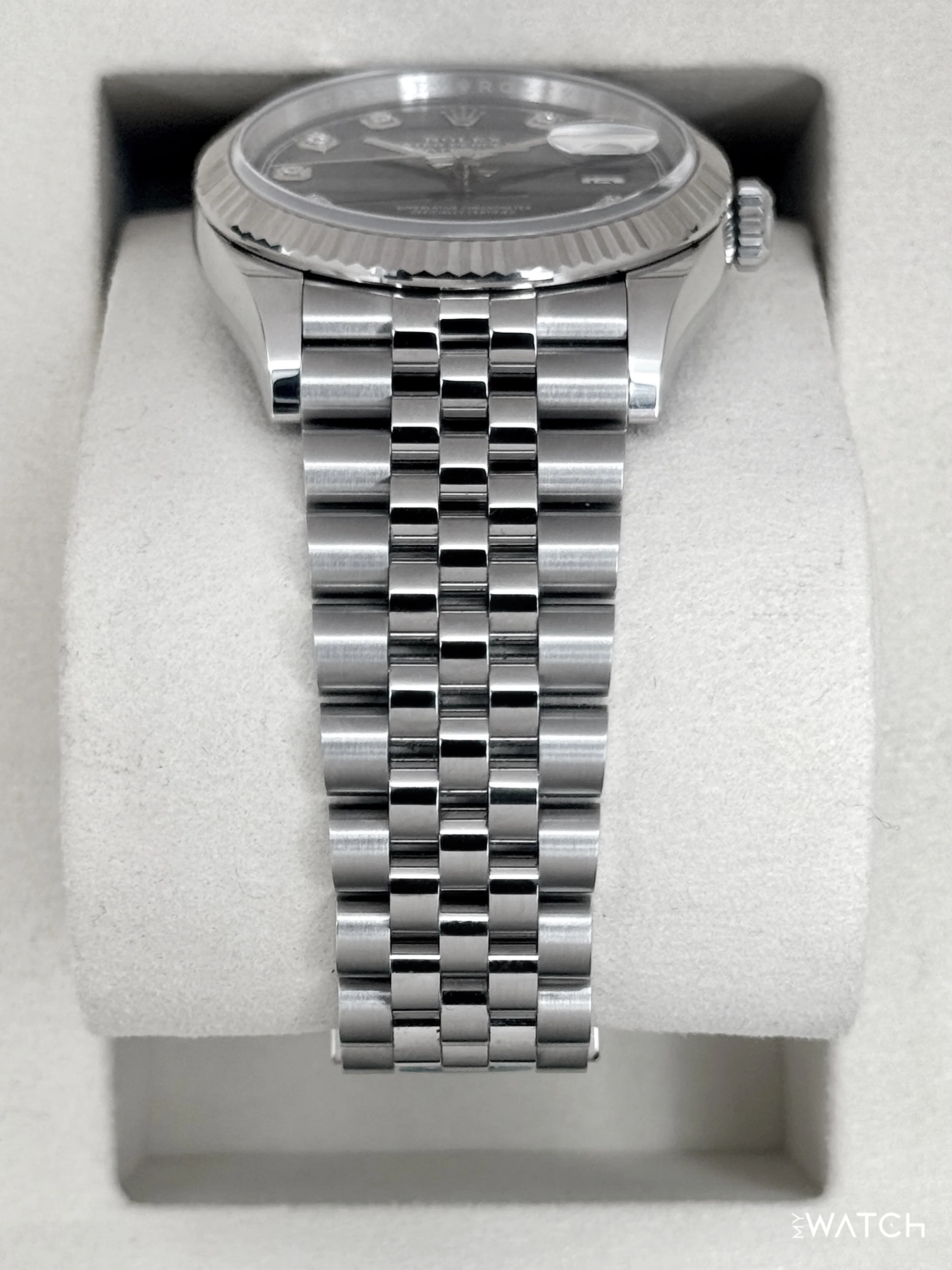 NEW 2026 Rolex Datejust 36mm 126234 Stainless Steel Jubilee Blue Diamond Dial - Image 3