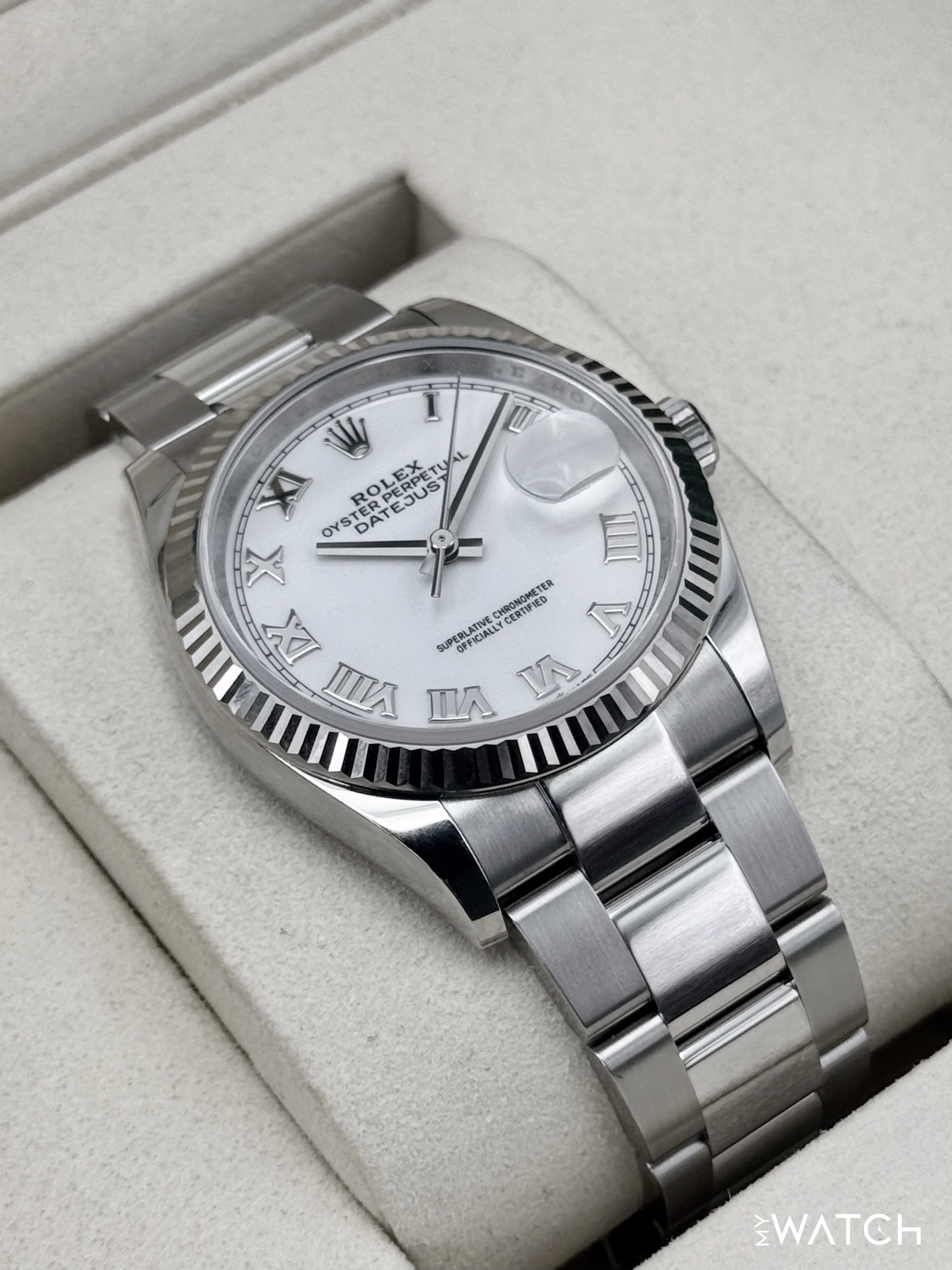 NEW 2026 Rolex Datejust 36mm 126234 Stainless Steel Oyster White Dial - Image 6