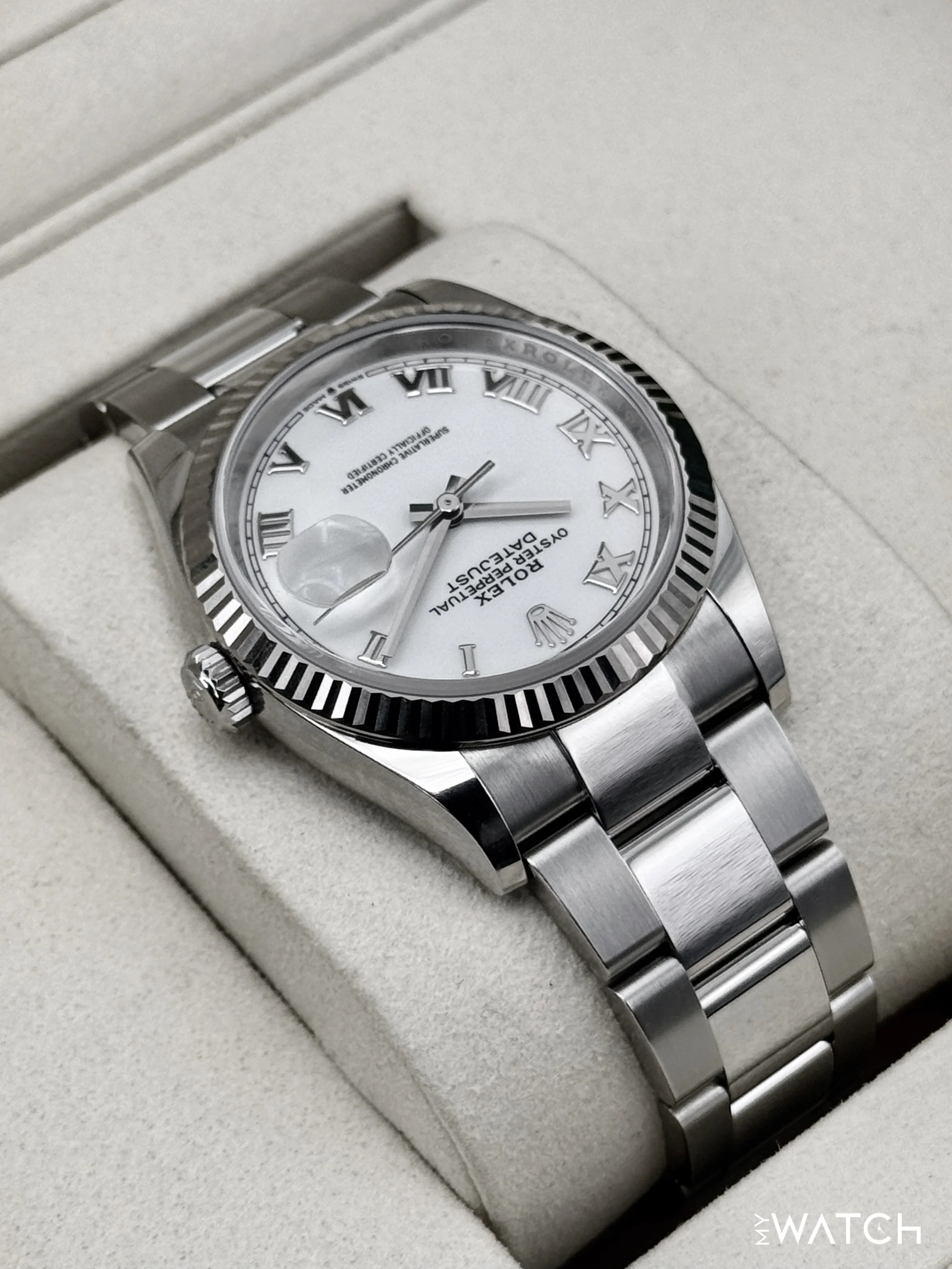 NEW 2026 Rolex Datejust 36mm 126234 Stainless Steel Oyster White Dial - Image 7