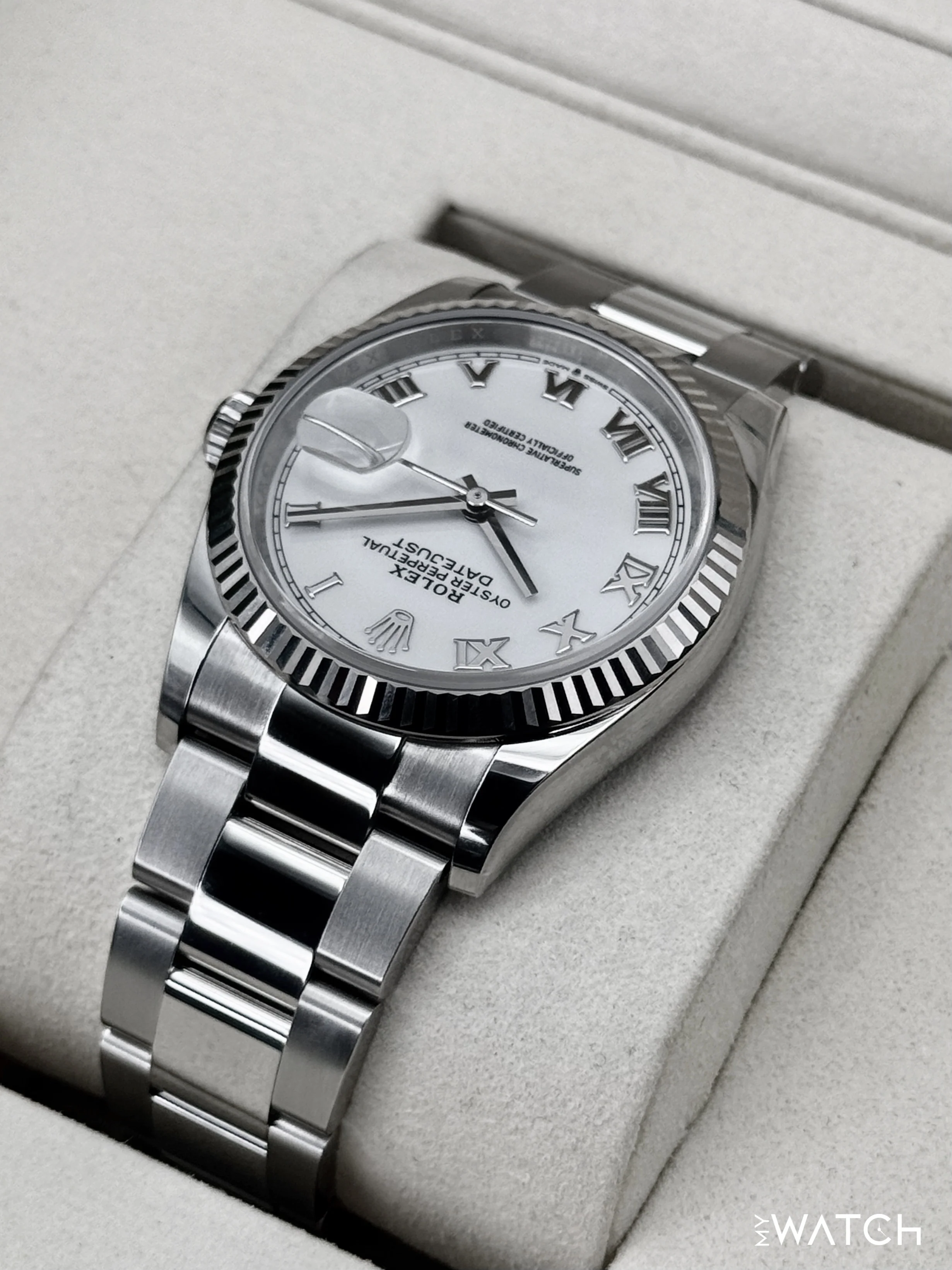 NEW 2026 Rolex Datejust 36mm 126234 Stainless Steel Oyster White Dial - Image 8