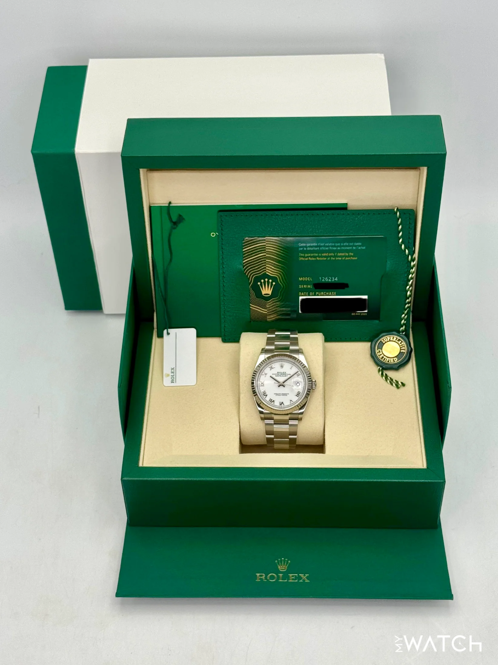 NEW 2026 Rolex Datejust 36mm 126234 Stainless Steel Oyster White Dial - Image 9