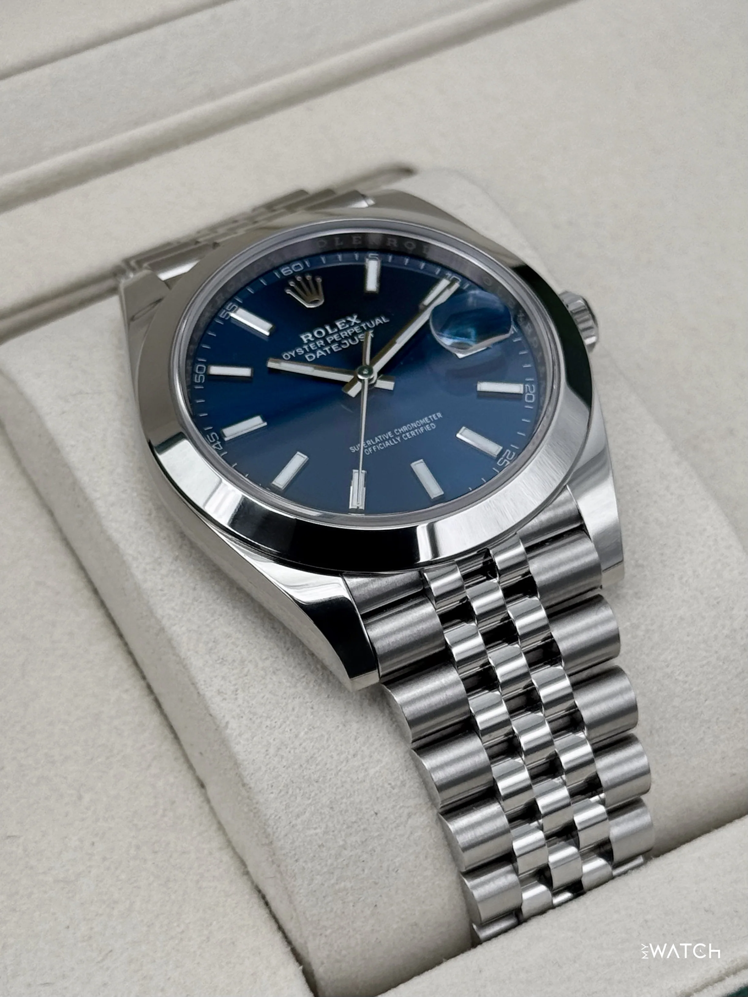 NEW 2026 Rolex Datejust 41mm 126300 Stainless Steel Jubilee Blue Dial - Image 6