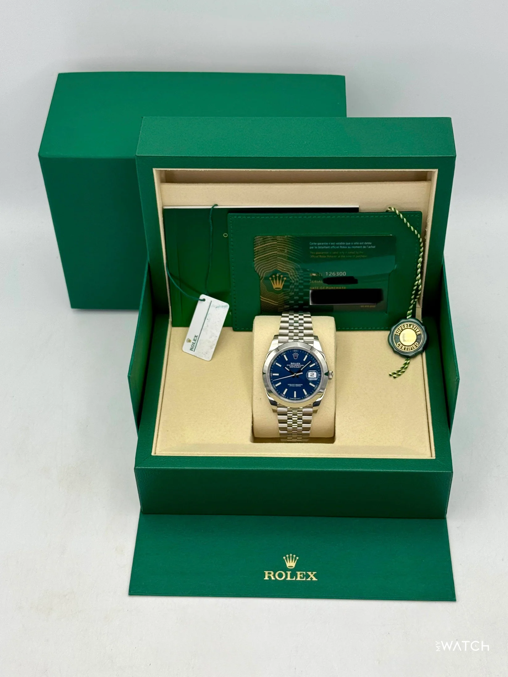 NEW 2026 Rolex Datejust 41mm 126300 Stainless Steel Jubilee Blue Dial - Image 9