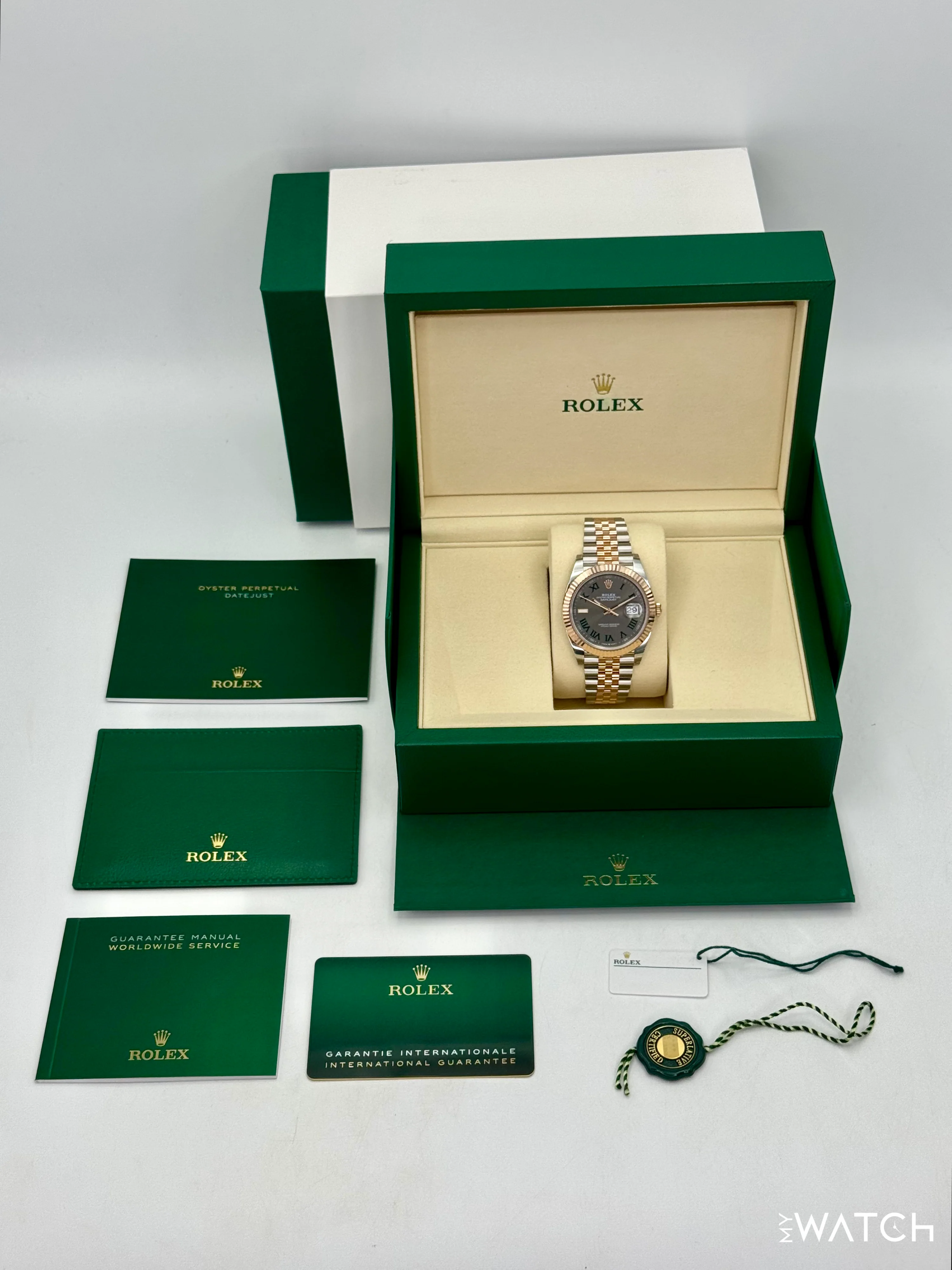 NEW 2026 Rolex Datejust 41mm 126331 Two-Tone Jubilee Wimbledon Dial (STICKERED) - Image 10