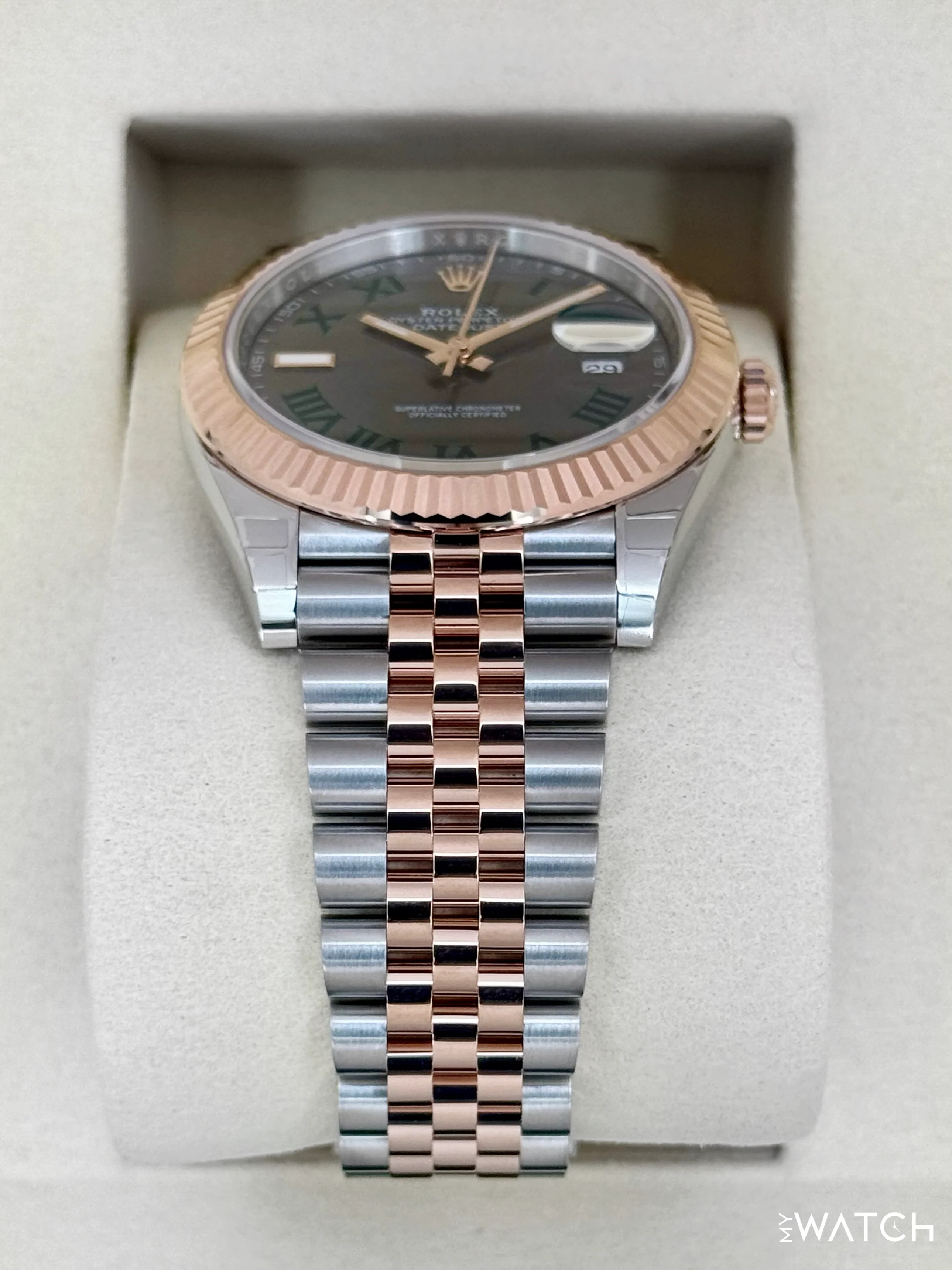 NEW 2026 Rolex Datejust 41mm 126331 Two-Tone Jubilee Wimbledon Dial (STICKERED) - Image 3