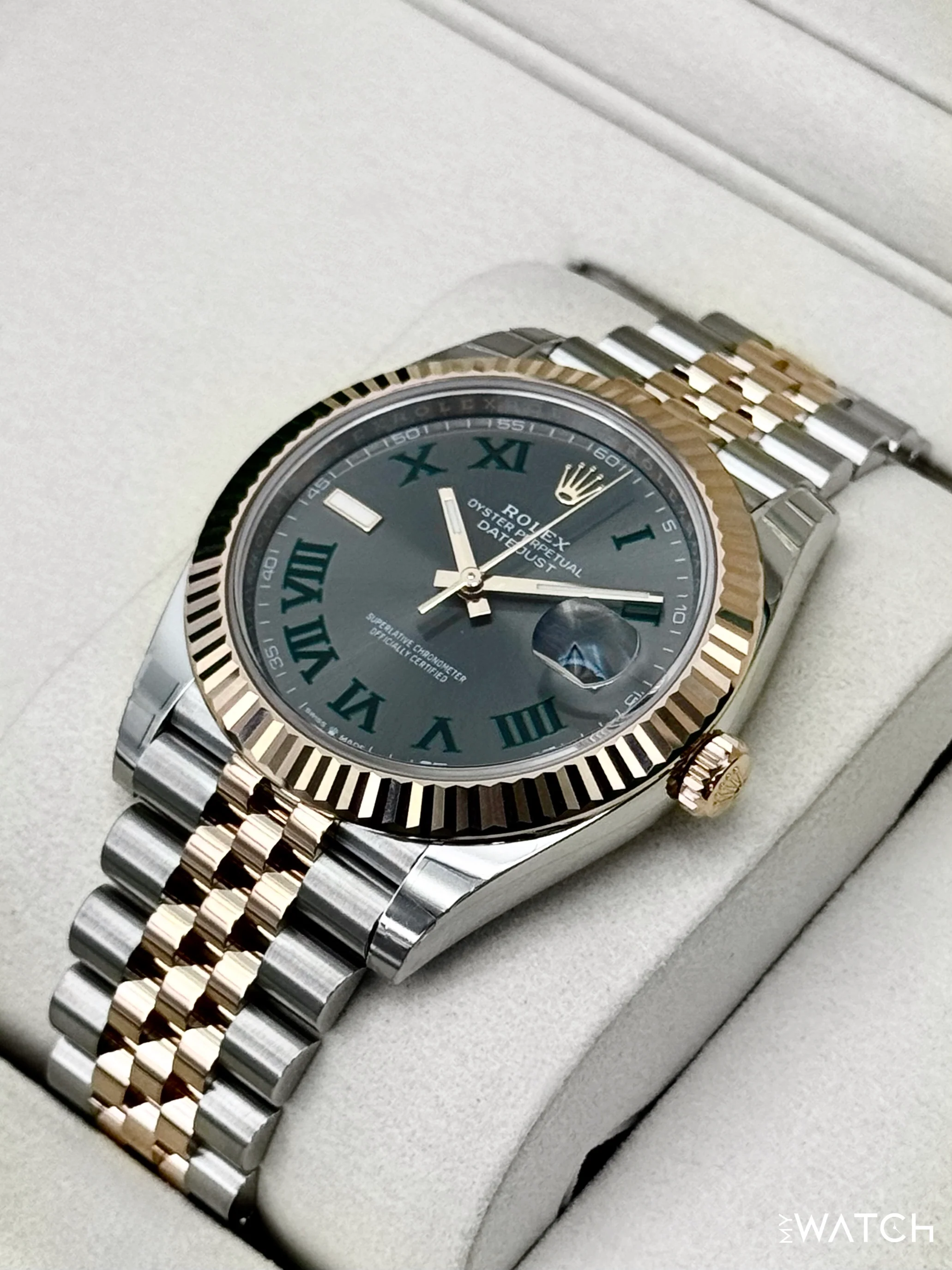 NEW 2026 Rolex Datejust 41mm 126331 Two-Tone Jubilee Wimbledon Dial (STICKERED) - Image 5