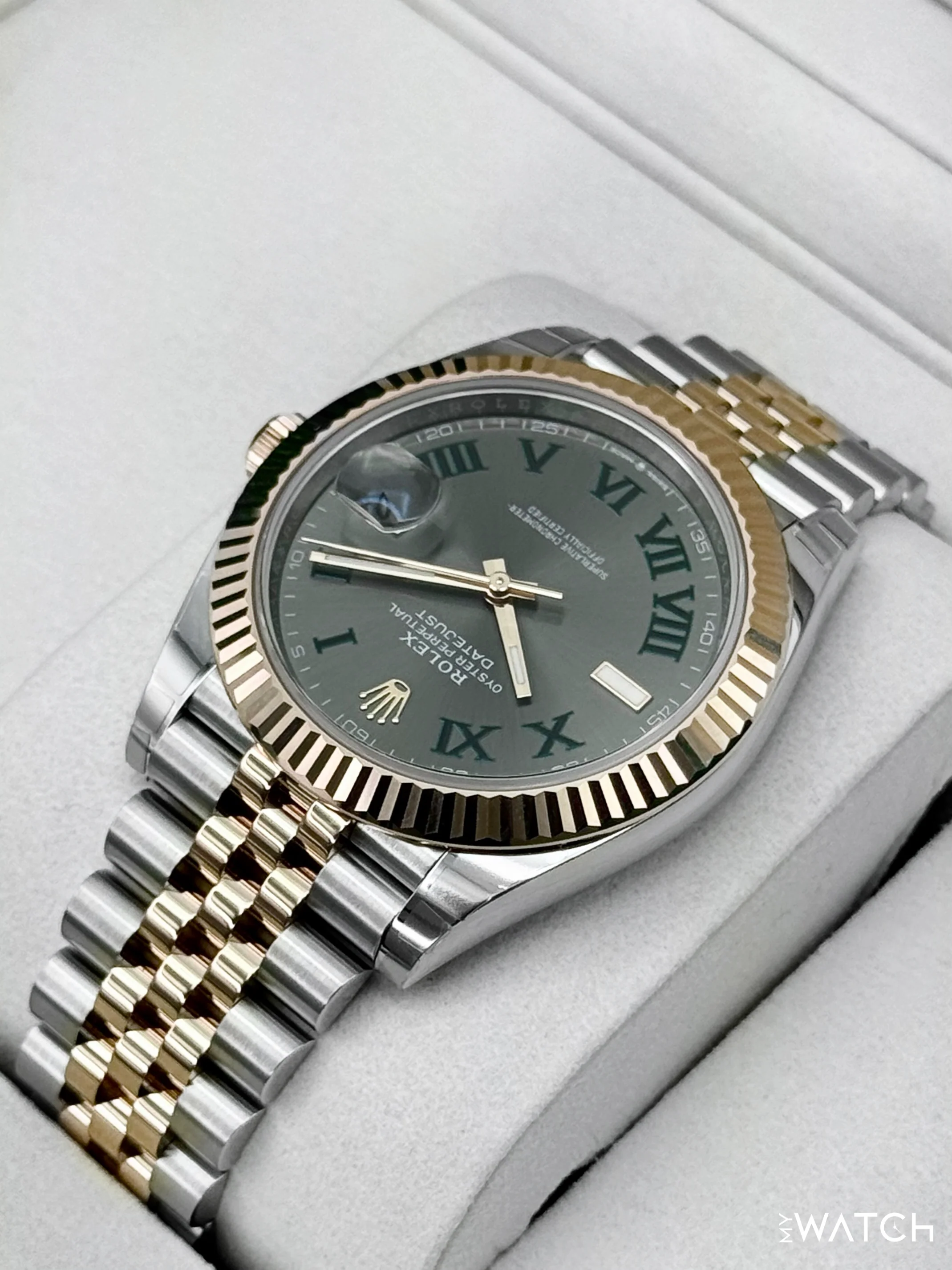 NEW 2026 Rolex Datejust 41mm 126331 Two-Tone Jubilee Wimbledon Dial (STICKERED) - Image 7