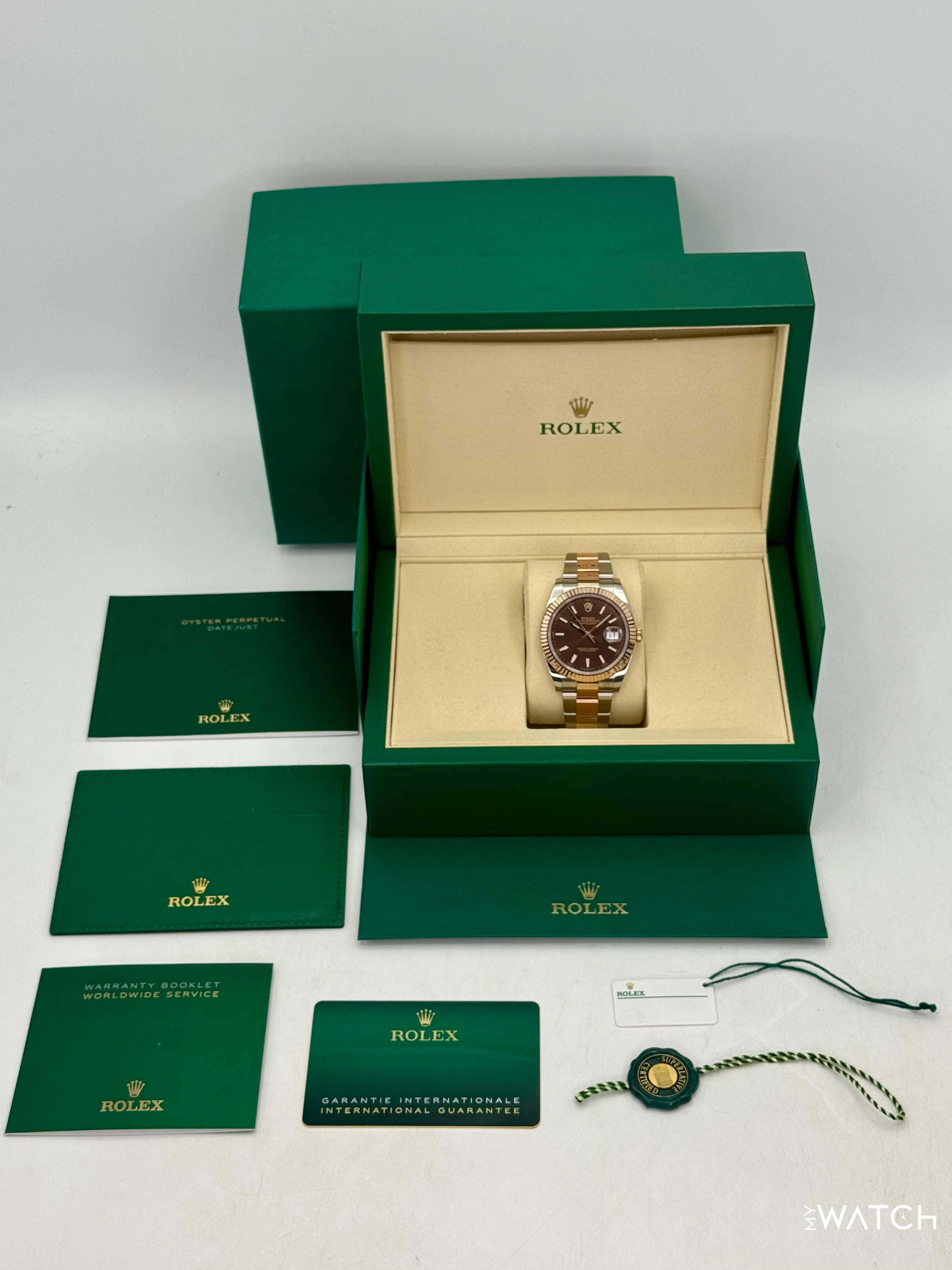 NEW 2026 Rolex Datejust 41mm 126331 Two-Tone Oyster Chocolate Dial - Image 10