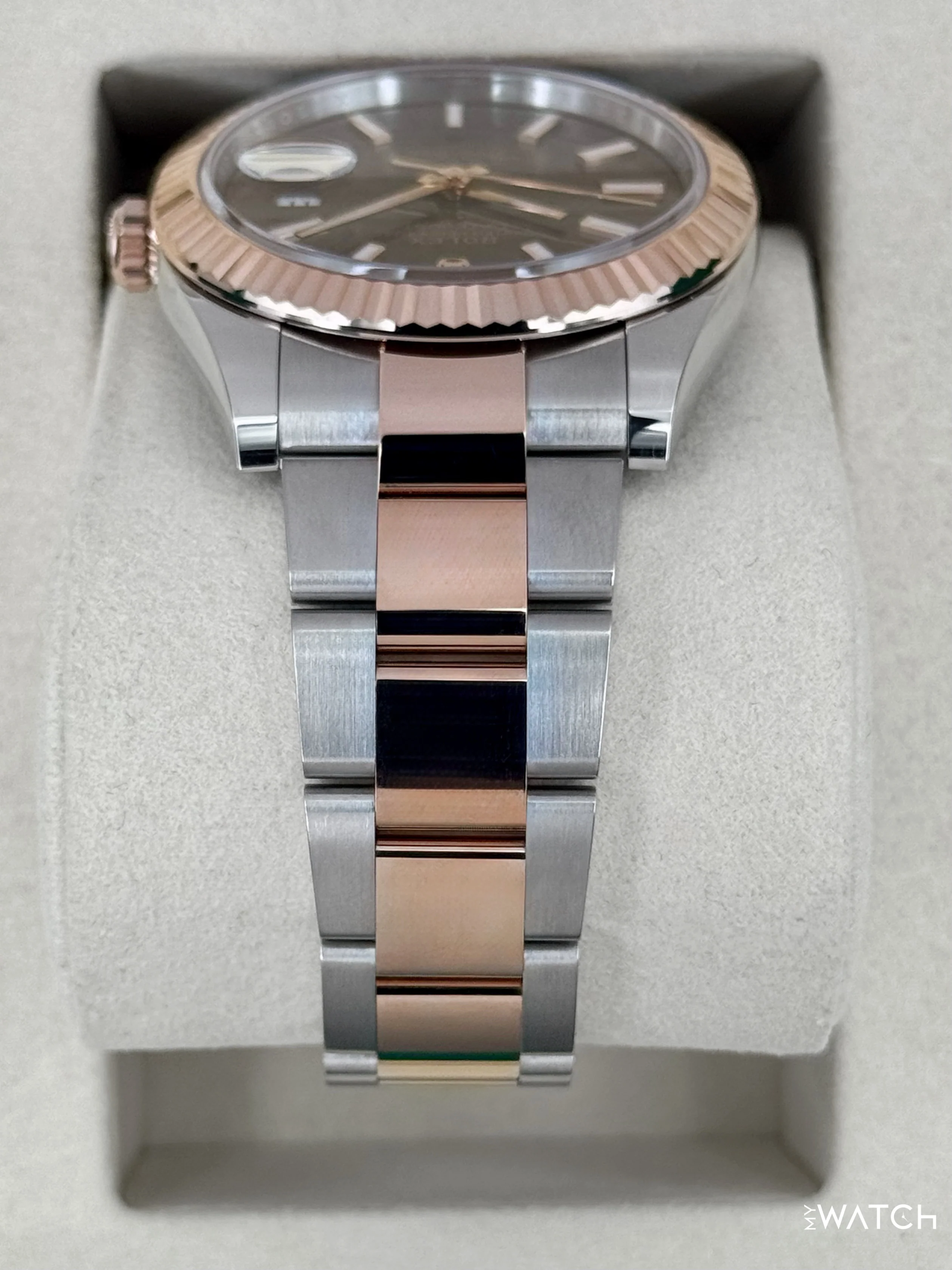 NEW 2026 Rolex Datejust 41mm 126331 Two-Tone Oyster Chocolate Dial - Image 4