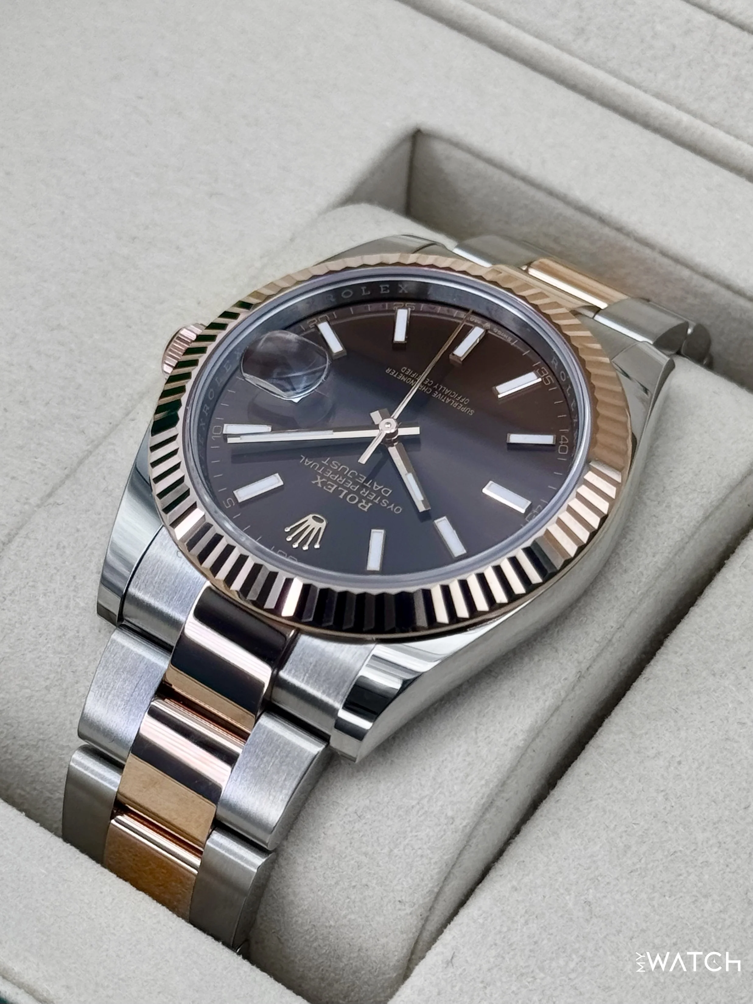 NEW 2026 Rolex Datejust 41mm 126331 Two-Tone Oyster Chocolate Dial - Image 7