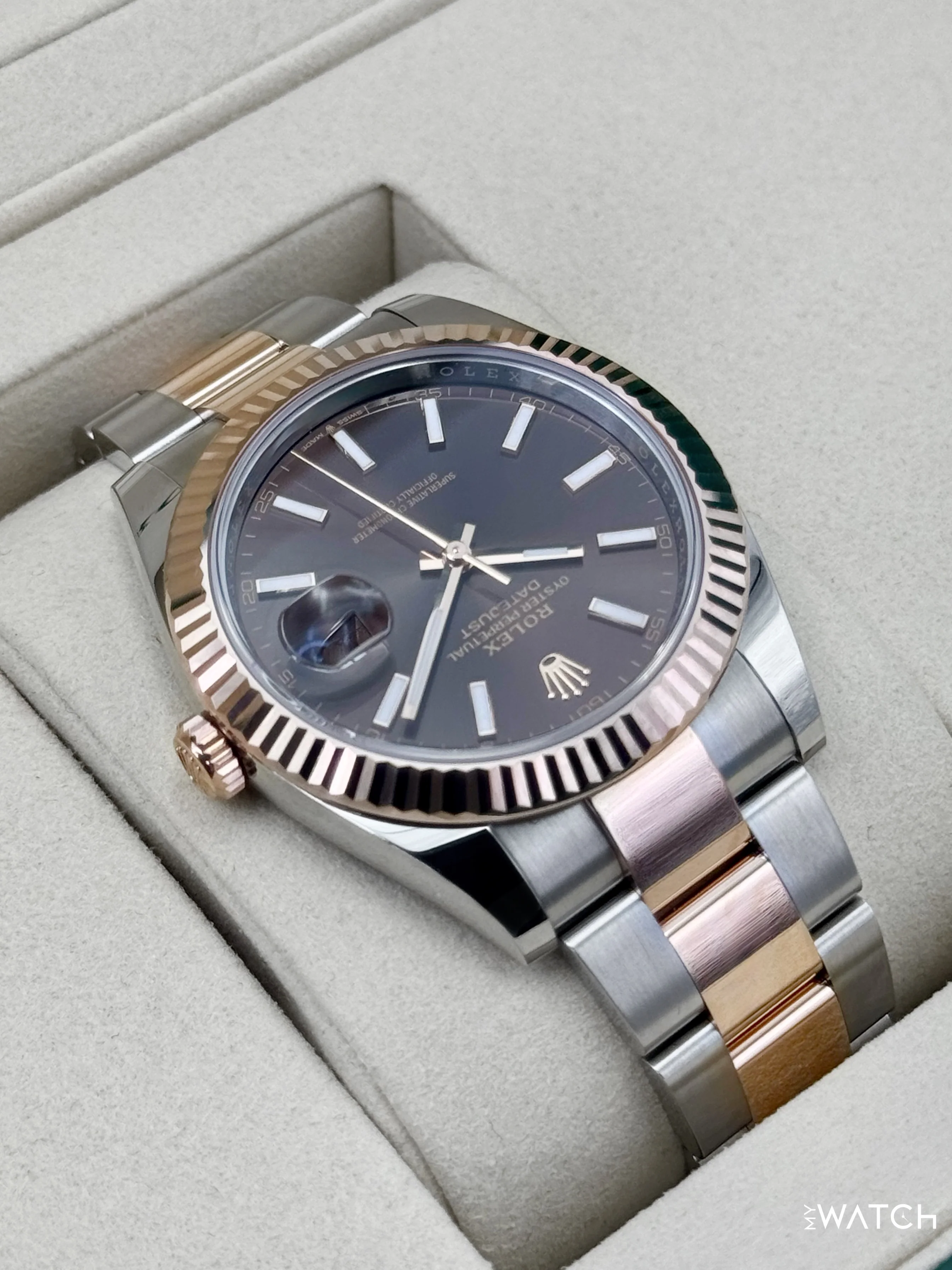 NEW 2026 Rolex Datejust 41mm 126331 Two-Tone Oyster Chocolate Dial - Image 8