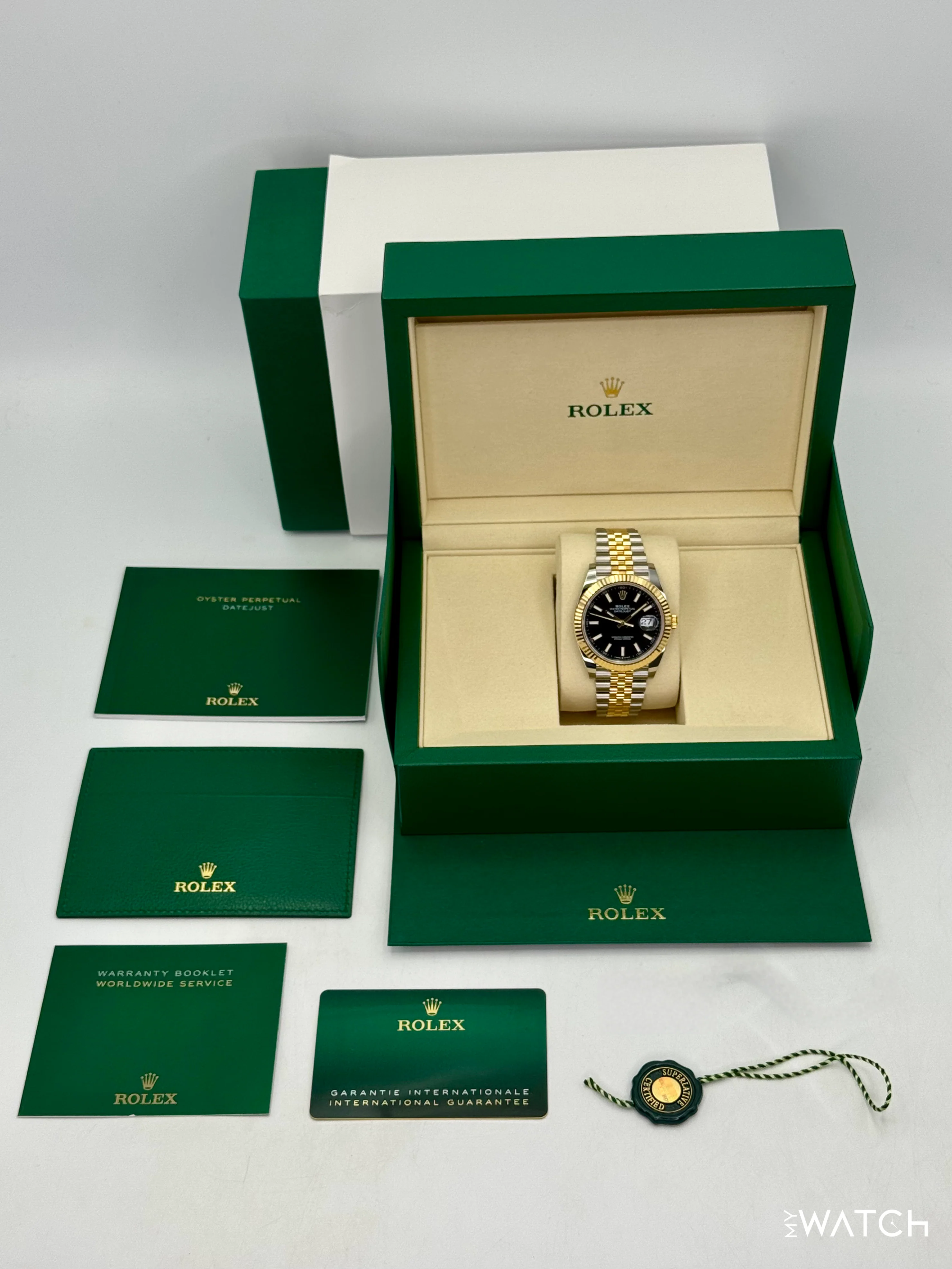 NEW 2026 Rolex Datejust 41mm 126333 Two-Tone Jubilee Black Dial - Image 10