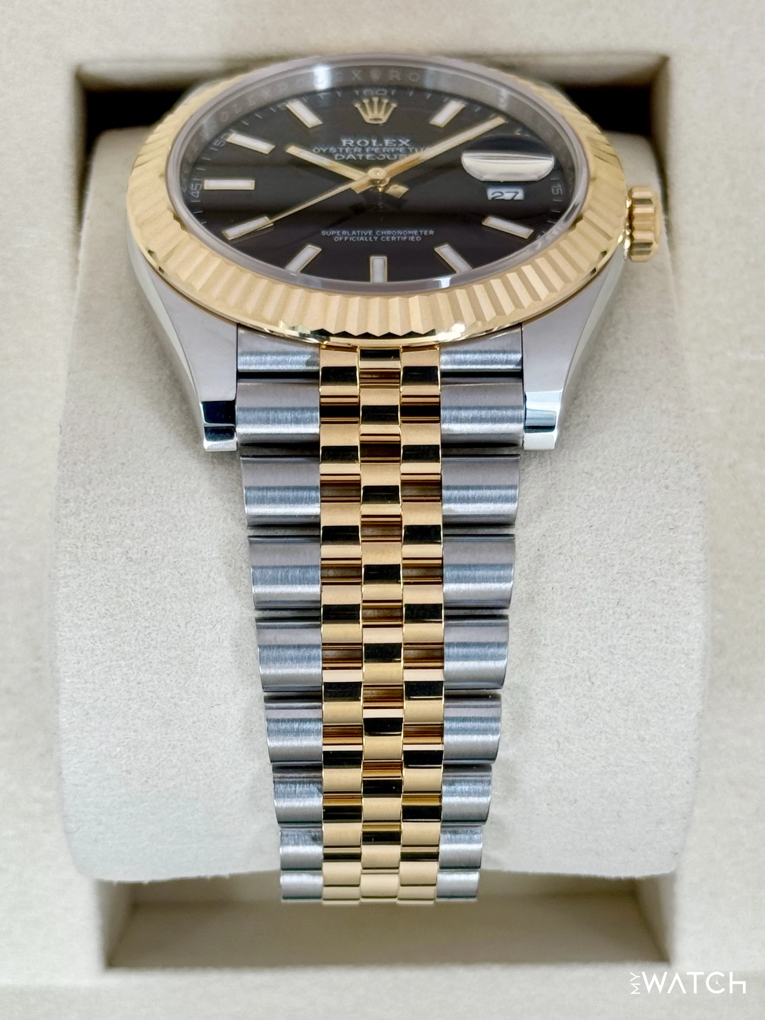 NEW 2026 Rolex Datejust 41mm 126333 Two-Tone Jubilee Black Dial - Image 3