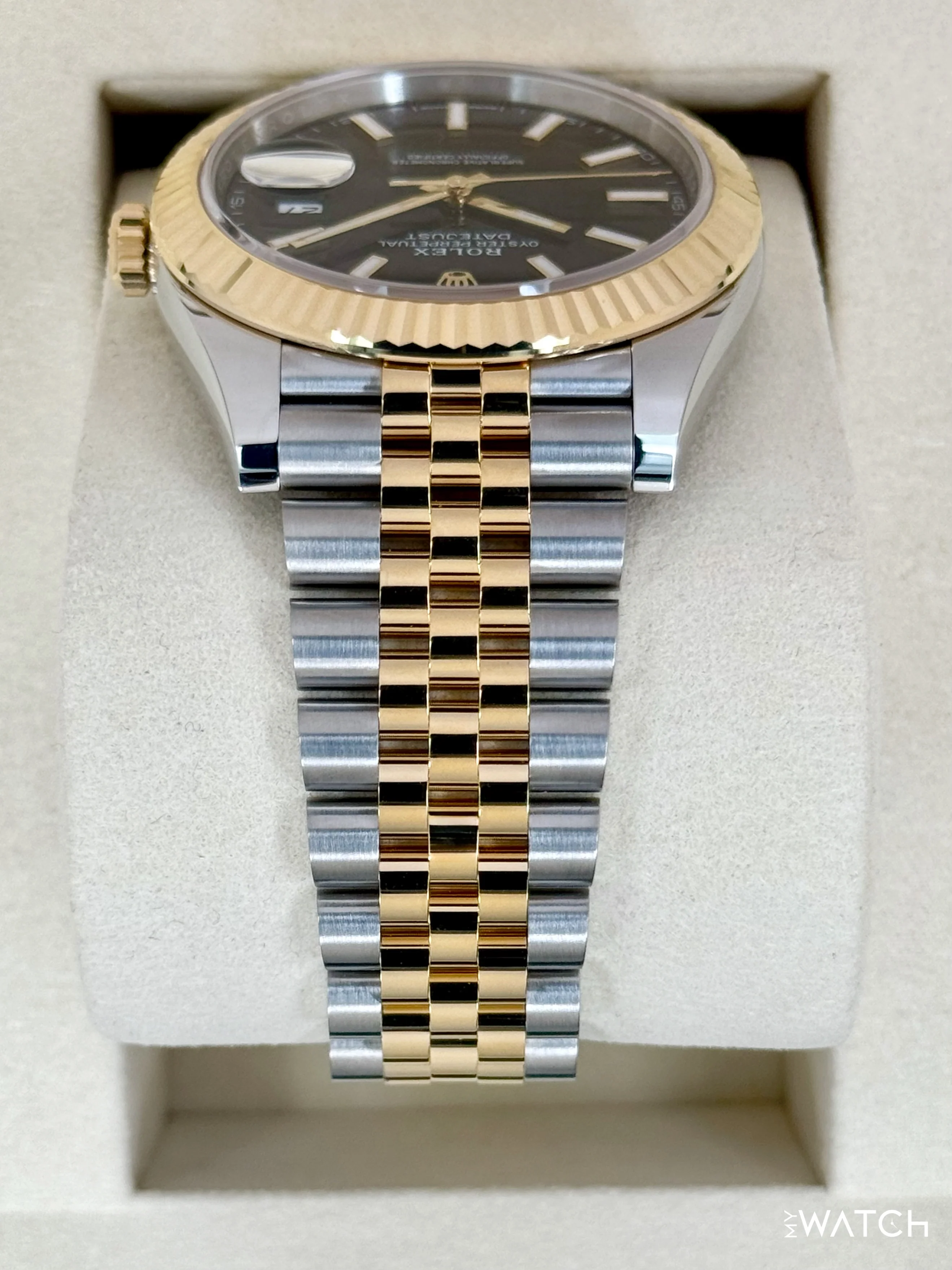 NEW 2026 Rolex Datejust 41mm 126333 Two-Tone Jubilee Black Dial - Image 4