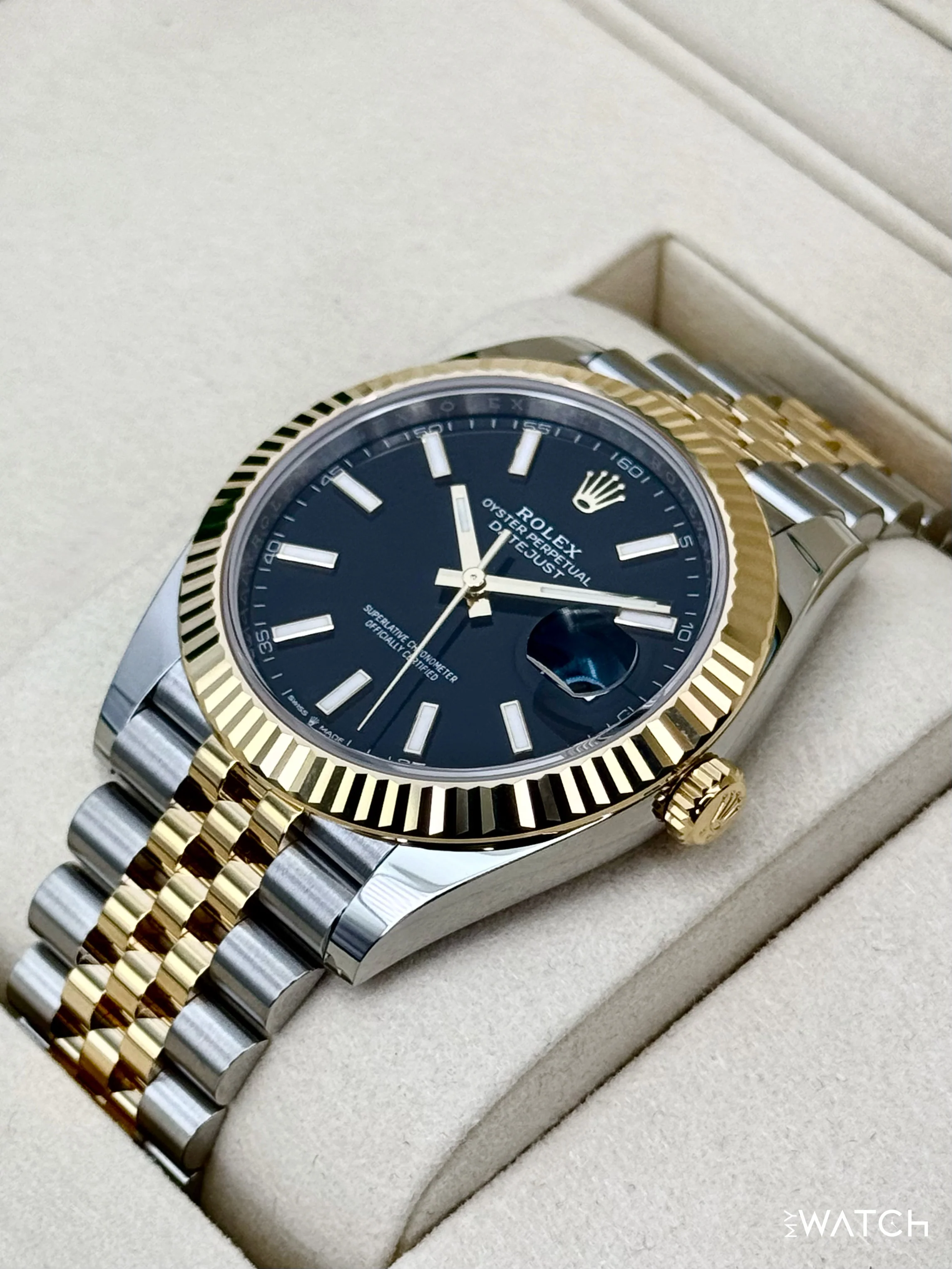 NEW 2026 Rolex Datejust 41mm 126333 Two-Tone Jubilee Black Dial - Image 5