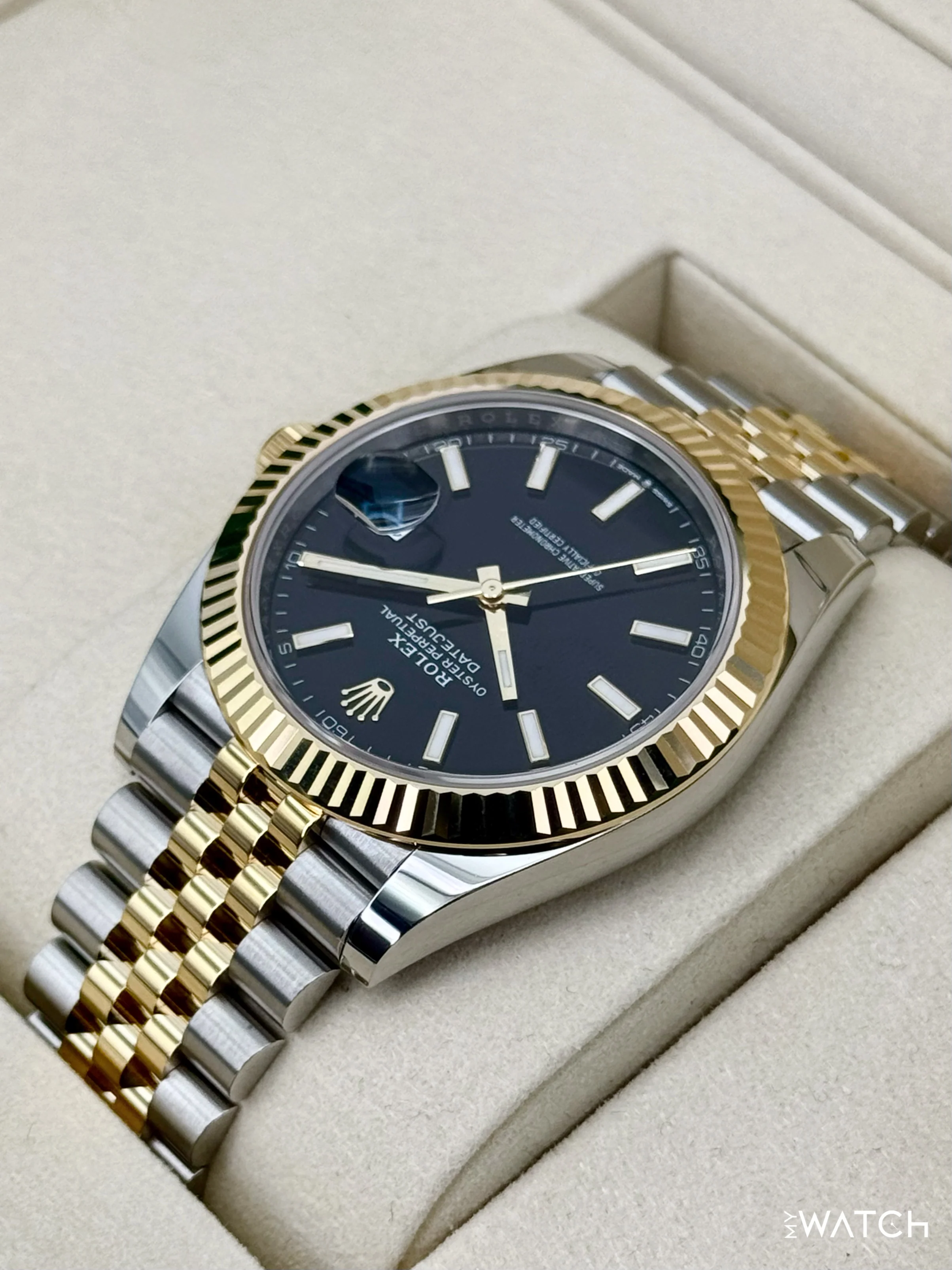 NEW 2026 Rolex Datejust 41mm 126333 Two-Tone Jubilee Black Dial - Image 7