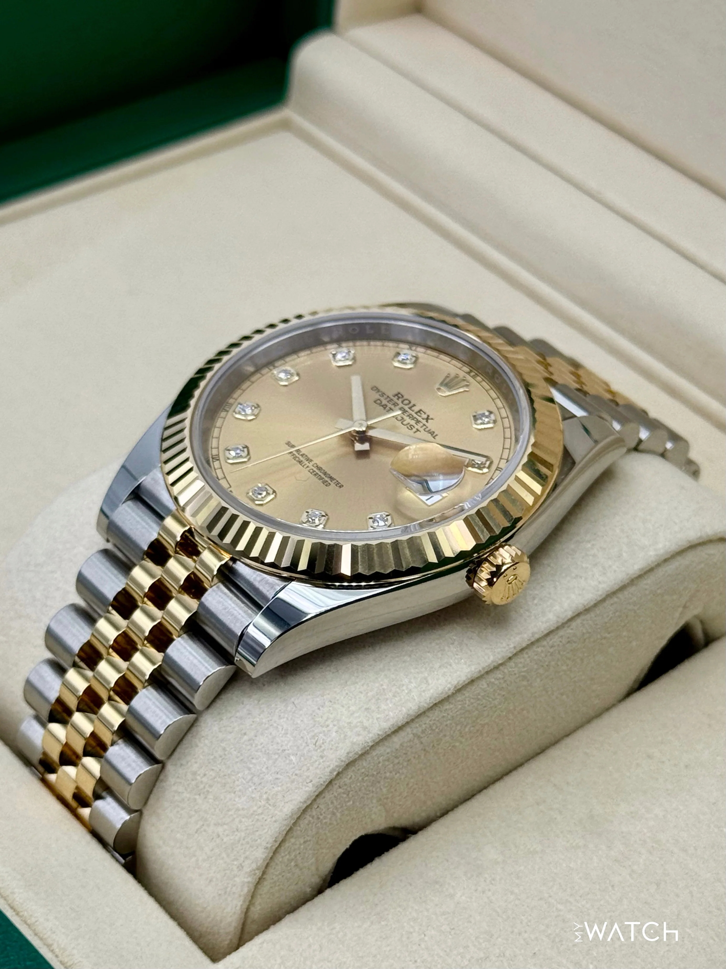 NEW 2026 Rolex Datejust 41mm 126333 Two-Tone Jubilee Champagne Diamond Dial - Image 5
