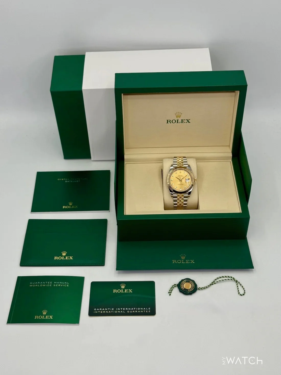 NEW 2026 Rolex Datejust 41mm 126333 Two-Tone Jubilee Champagne Diamond Dial - Image 9