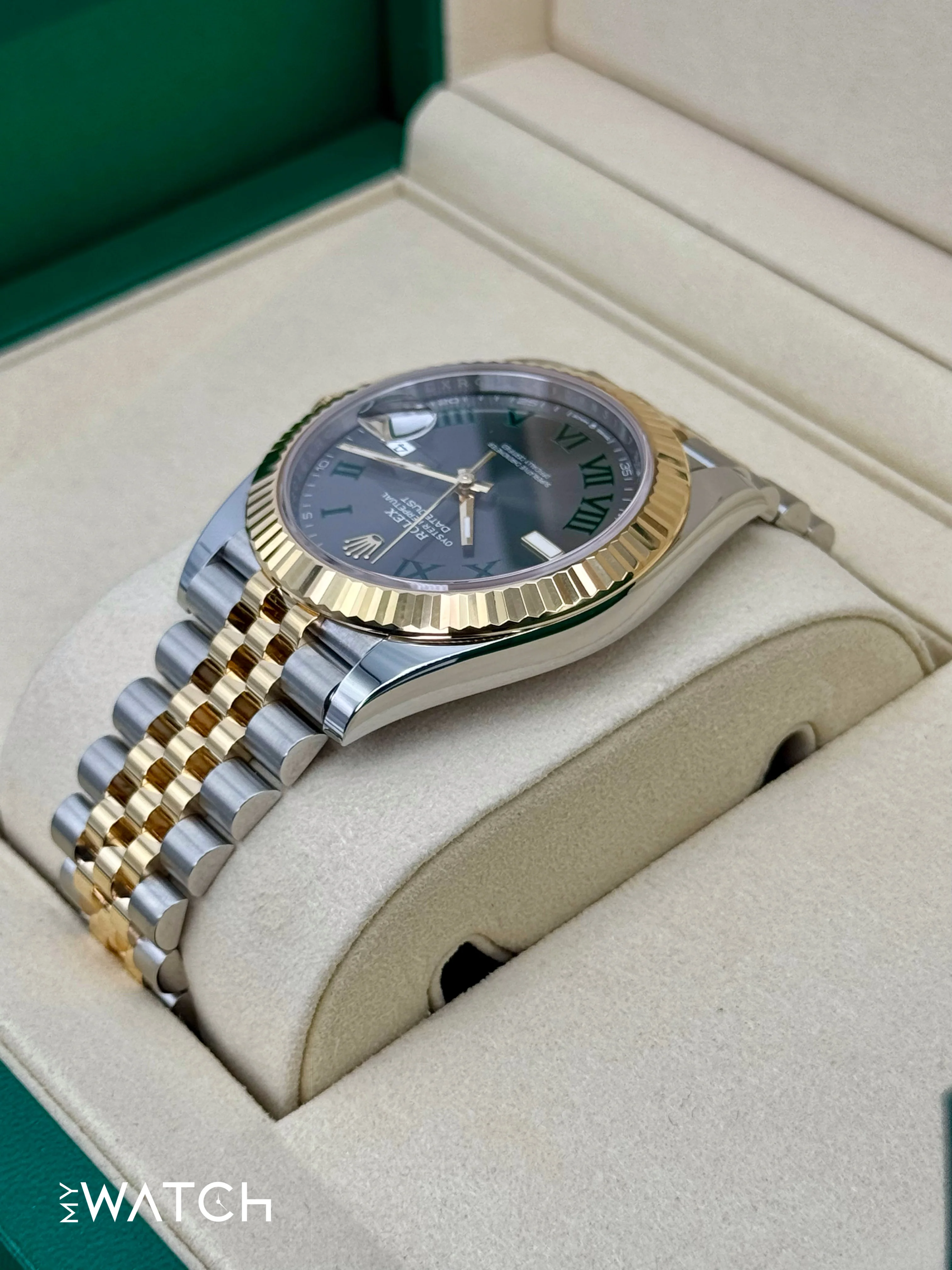NEW 2026 Rolex Datejust 41mm 126333 Two-Tone Jubilee Wimbledon Dial - Image 5