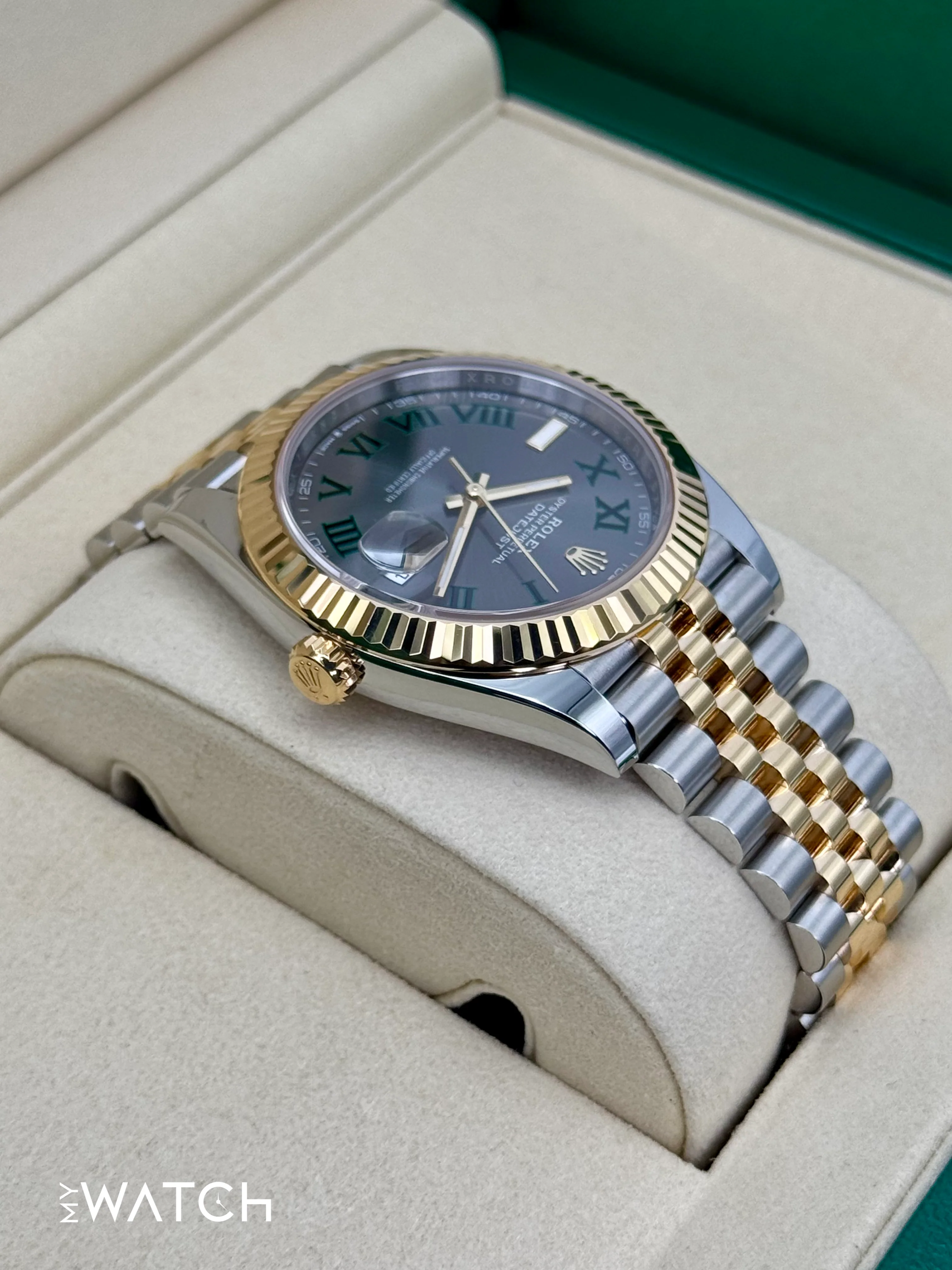 NEW 2026 Rolex Datejust 41mm 126333 Two-Tone Jubilee Wimbledon Dial - Image 6