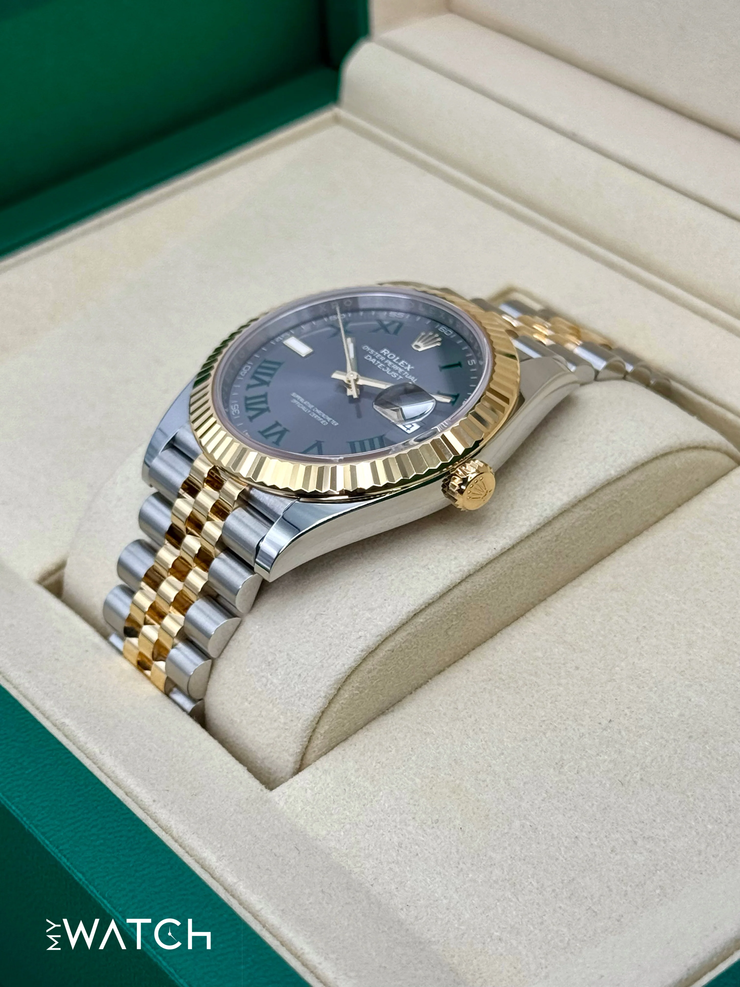 NEW 2026 Rolex Datejust 41mm 126333 Two-Tone Jubilee Wimbledon Dial - Image 7