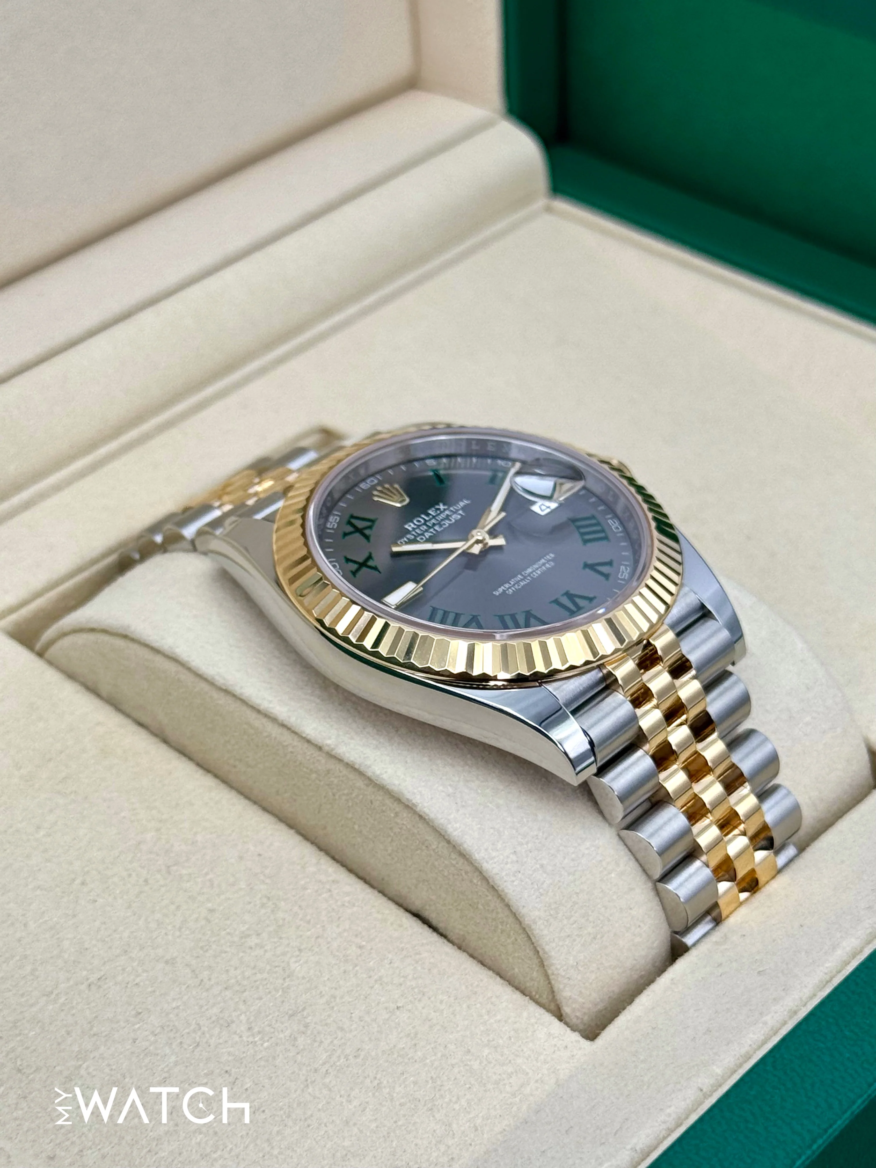 NEW 2026 Rolex Datejust 41mm 126333 Two-Tone Jubilee Wimbledon Dial - Image 8