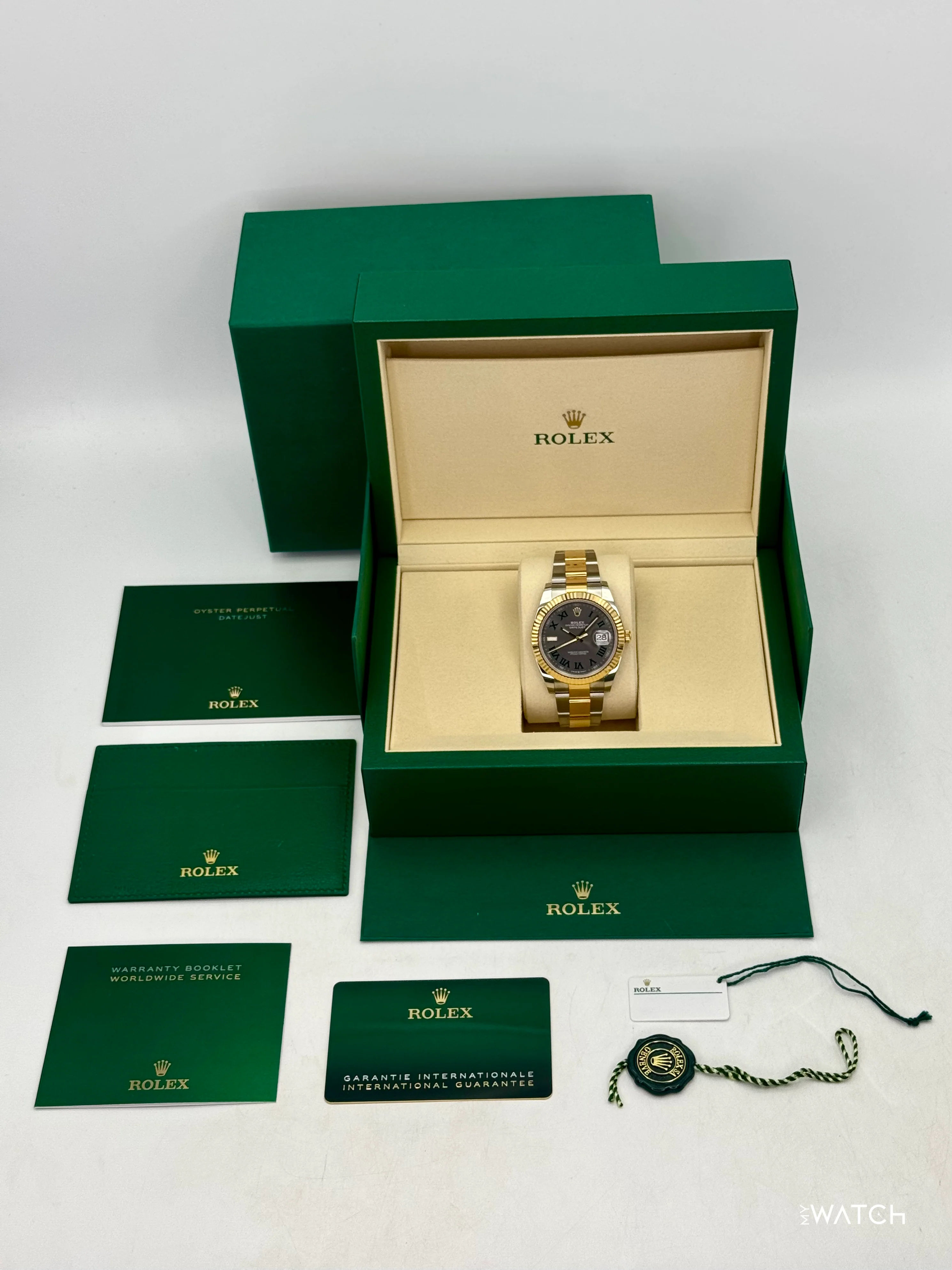 NEW 2026 Rolex Datejust 41mm 126333 Two-Tone Oyster Wimbledon Dial - Image 10