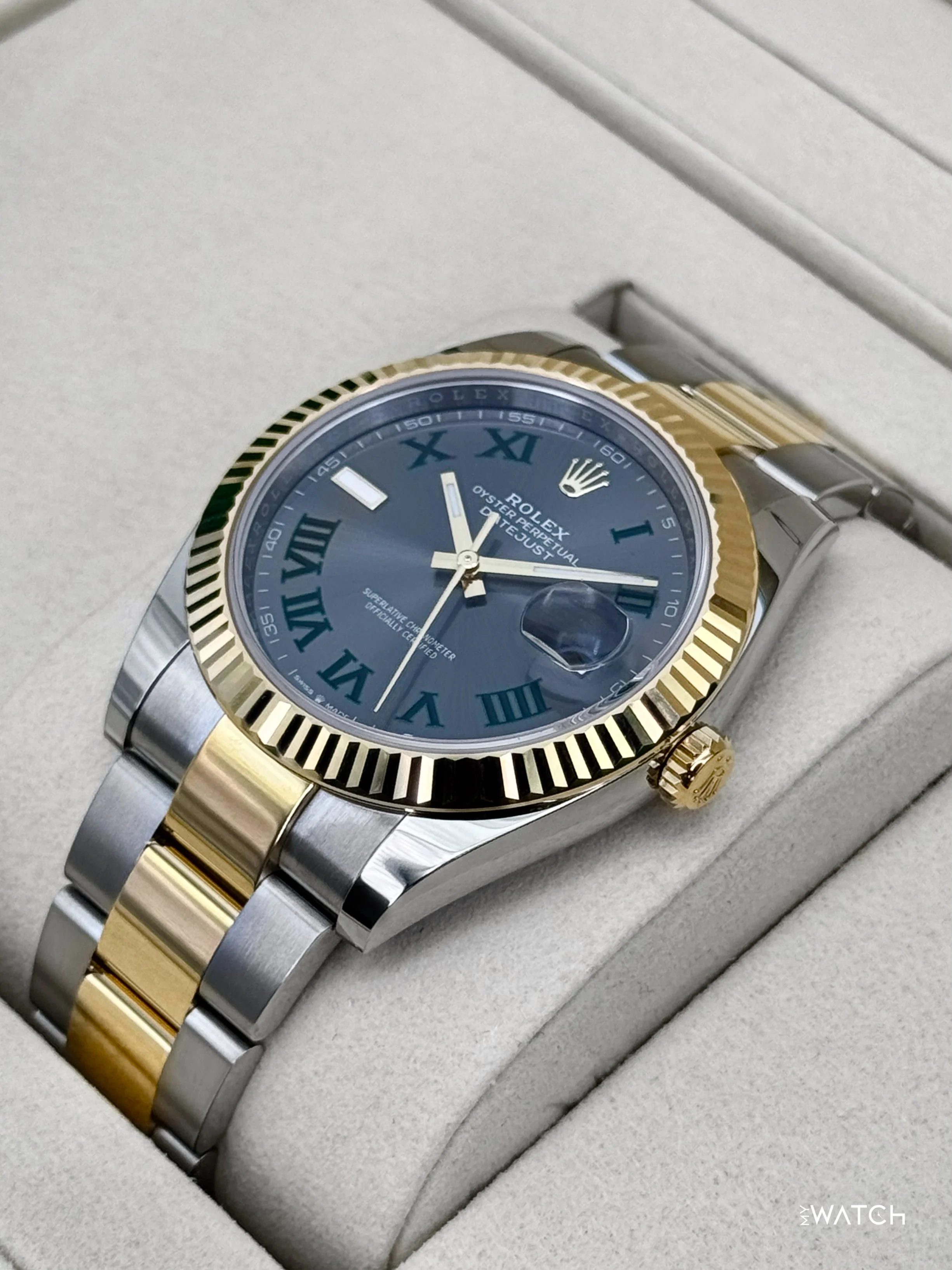 NEW 2026 Rolex Datejust 41mm 126333 Two-Tone Oyster Wimbledon Dial - Image 5