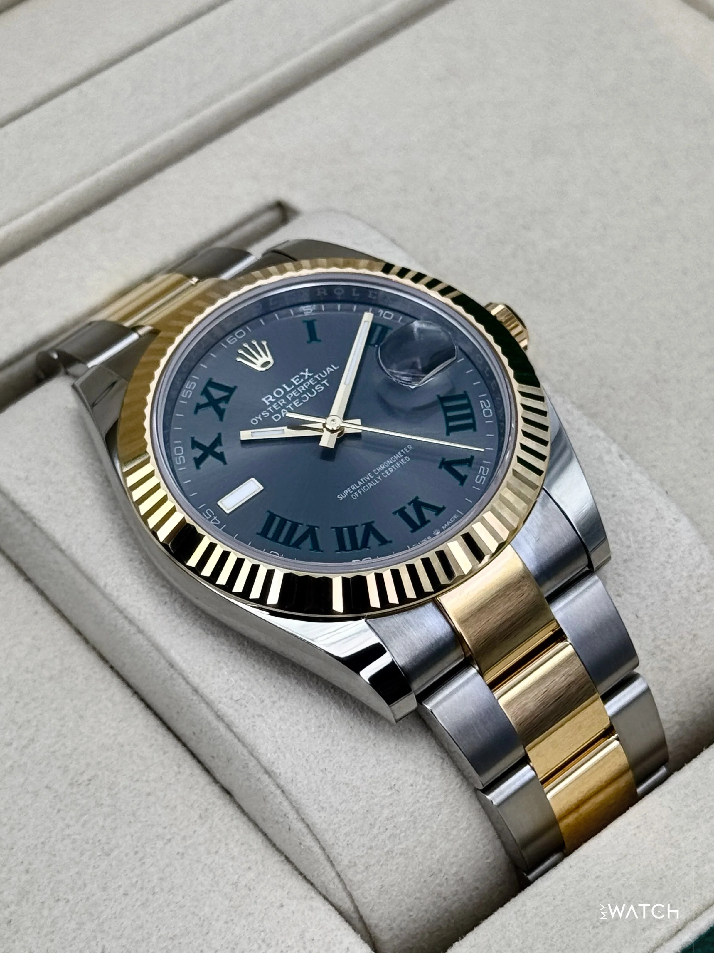 NEW 2026 Rolex Datejust 41mm 126333 Two-Tone Oyster Wimbledon Dial - Image 6