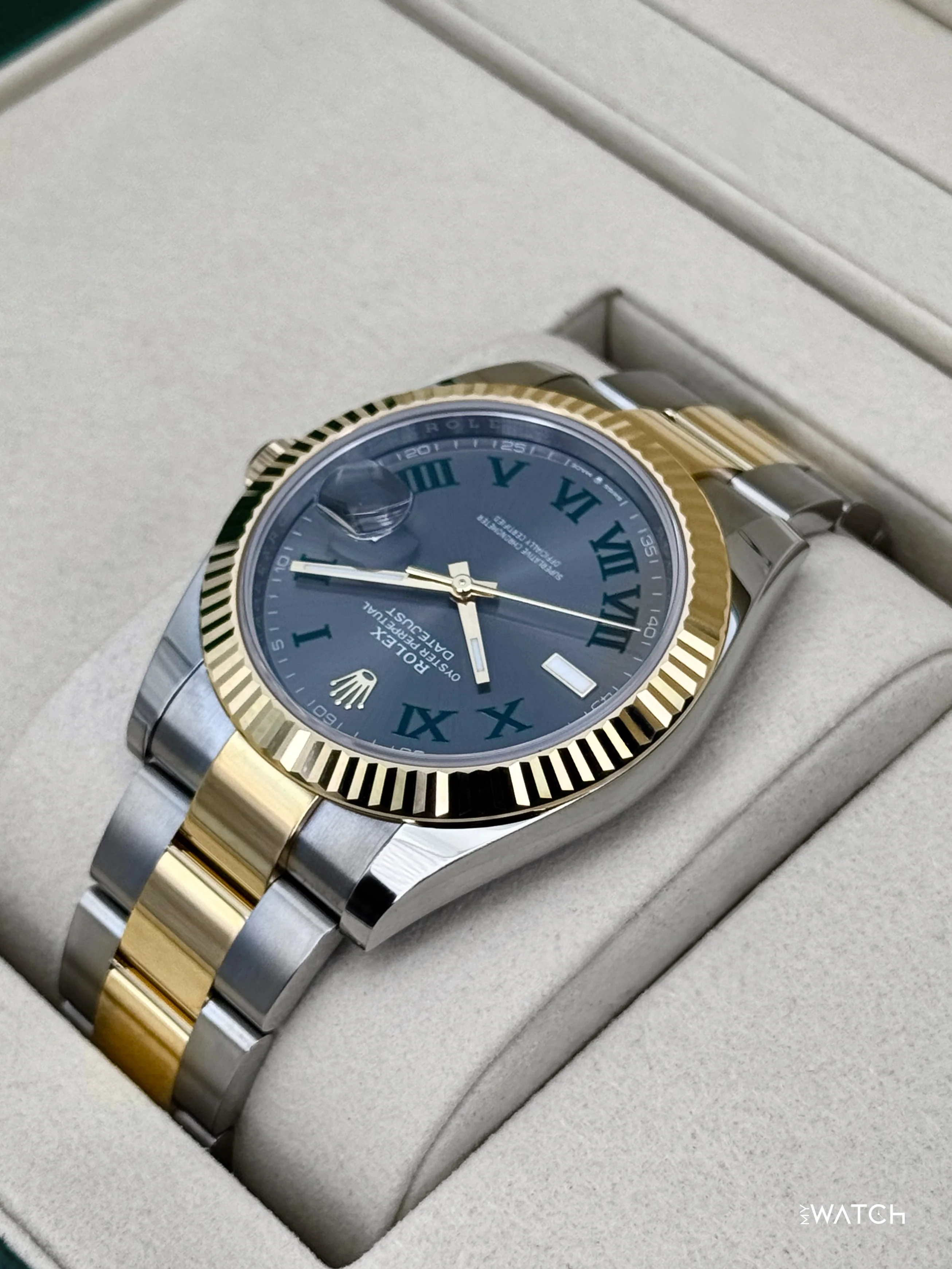 NEW 2026 Rolex Datejust 41mm 126333 Two-Tone Oyster Wimbledon Dial - Image 7