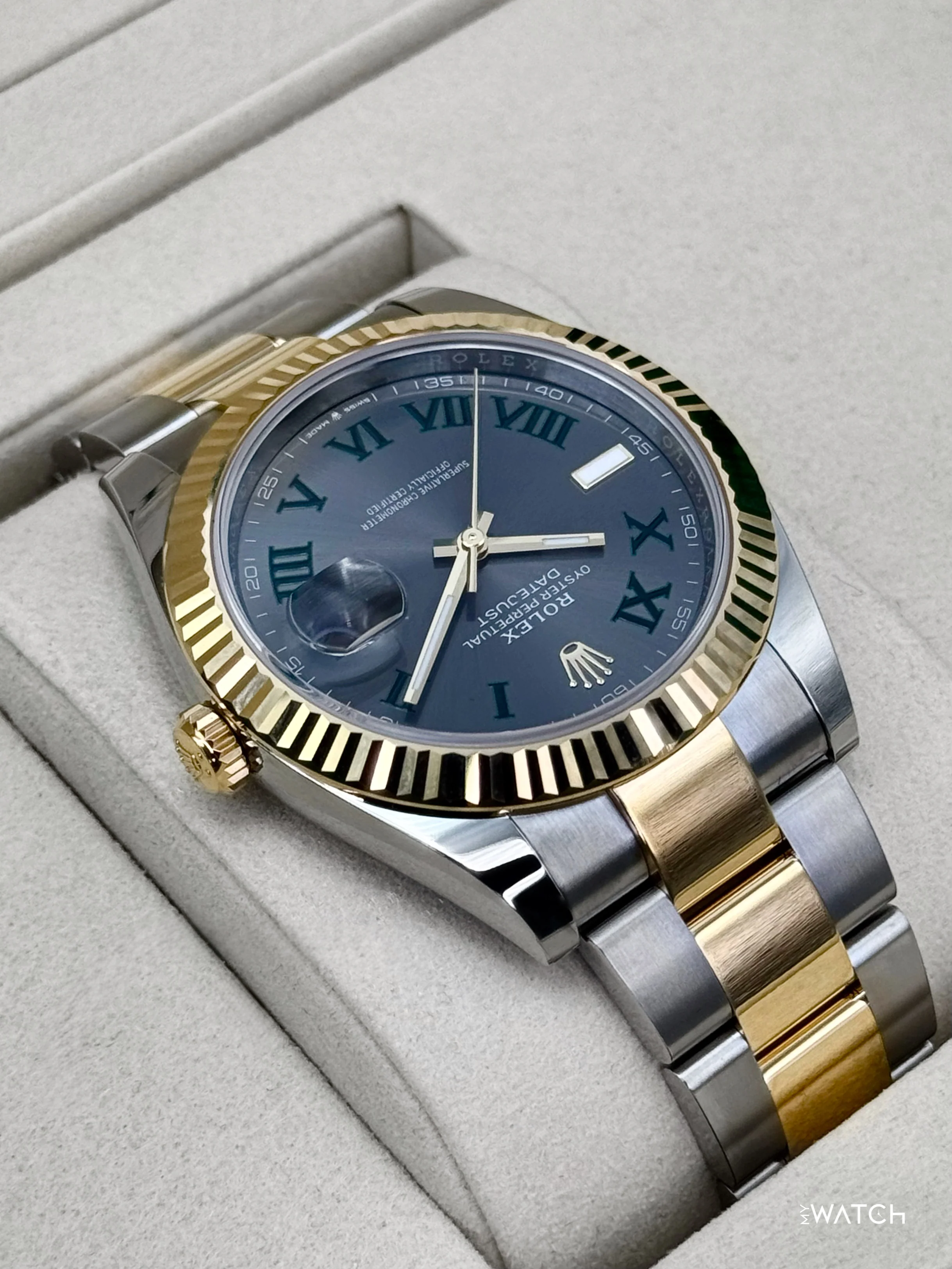NEW 2026 Rolex Datejust 41mm 126333 Two-Tone Oyster Wimbledon Dial - Image 8
