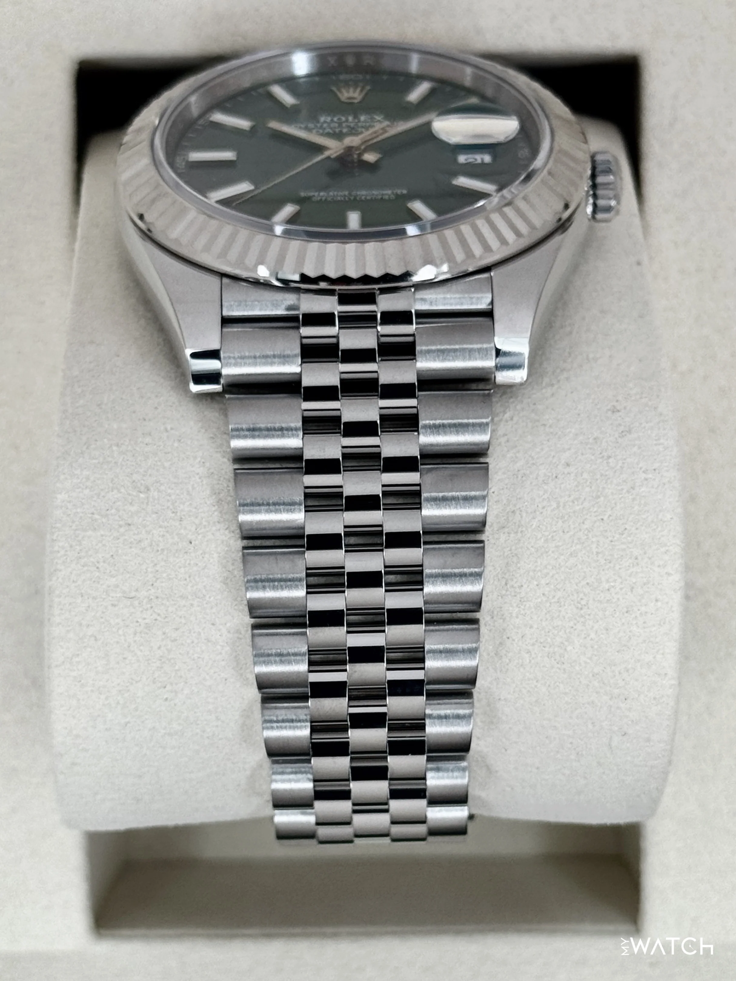 NEW 2026 Rolex Datejust 41mm 126334 Jubilee Green Dial - Image 3