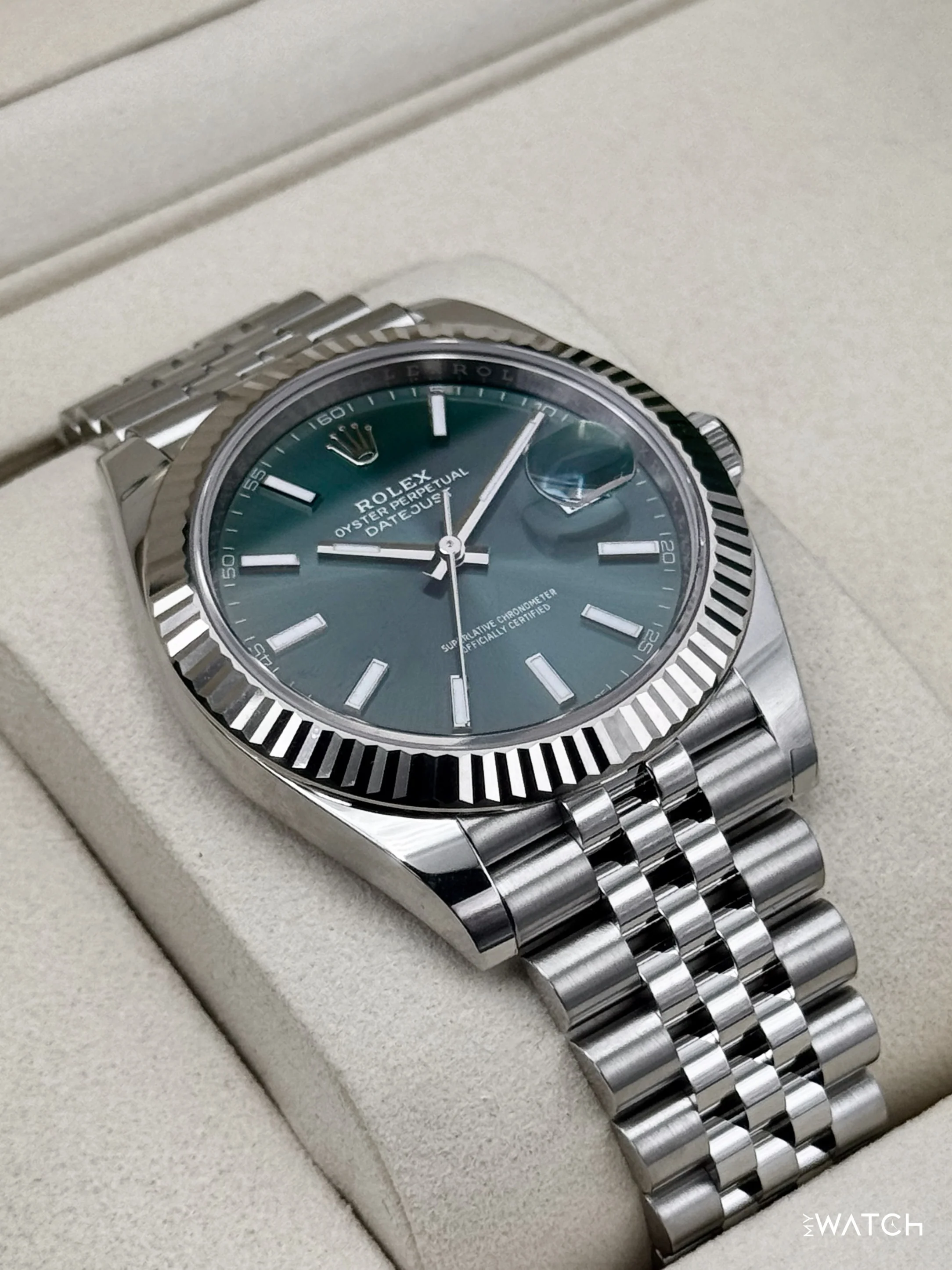 NEW 2026 Rolex Datejust 41mm 126334 Jubilee Green Dial - Image 6