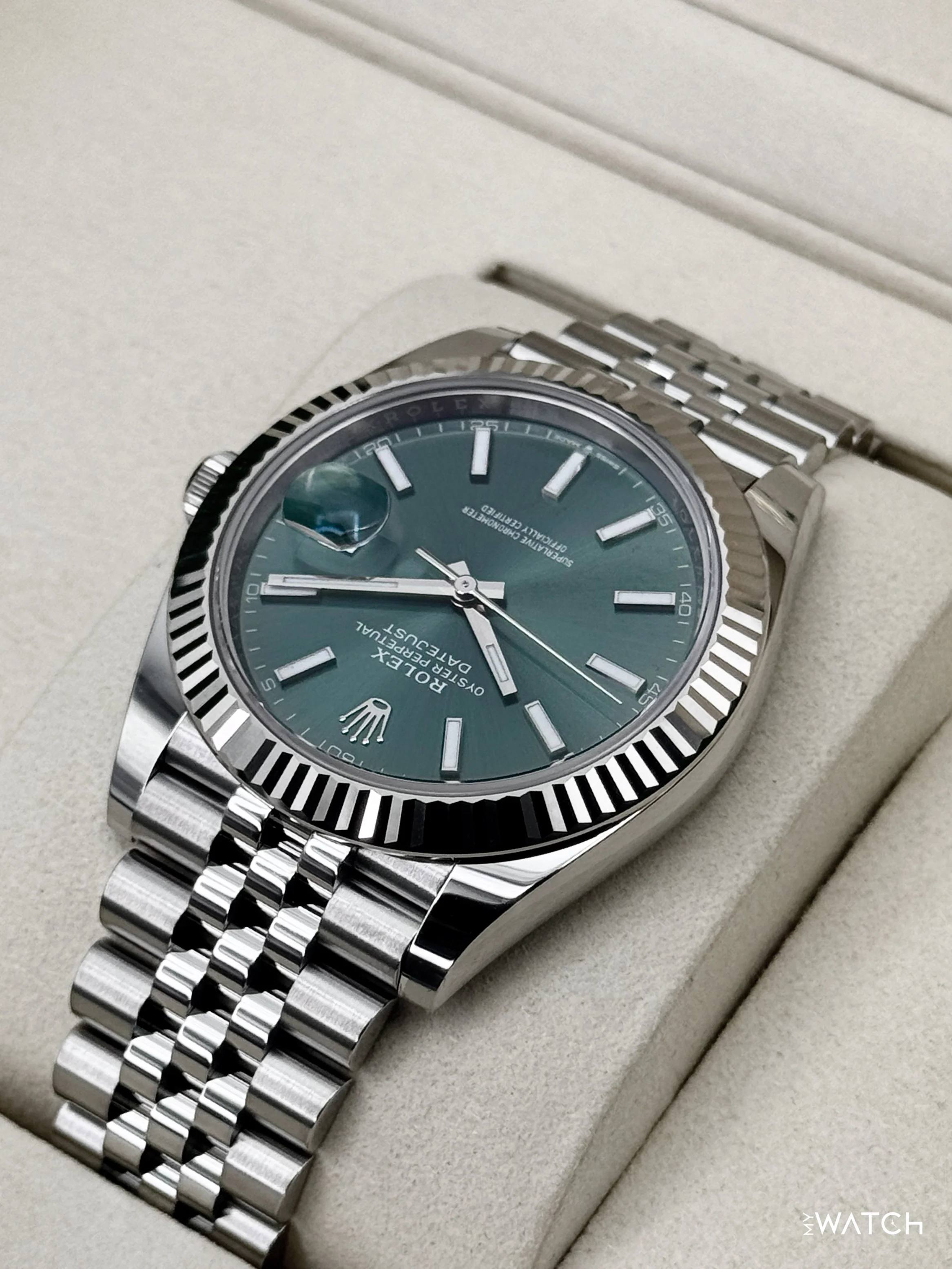 NEW 2026 Rolex Datejust 41mm 126334 Jubilee Green Dial - Image 7