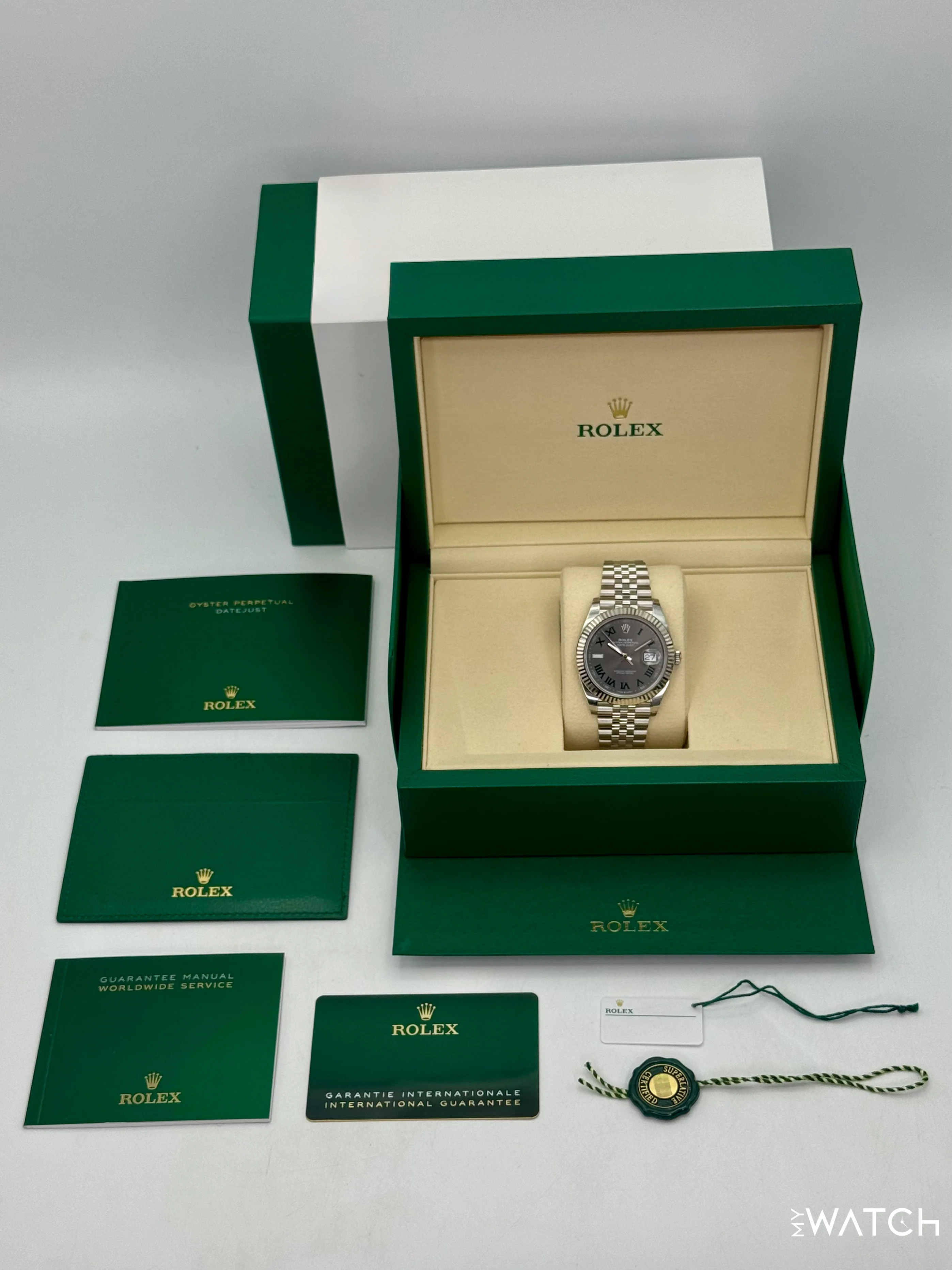 NEW 2026 Rolex Datejust 41mm 126334 Jubilee Wimbledon Dial - Image 10