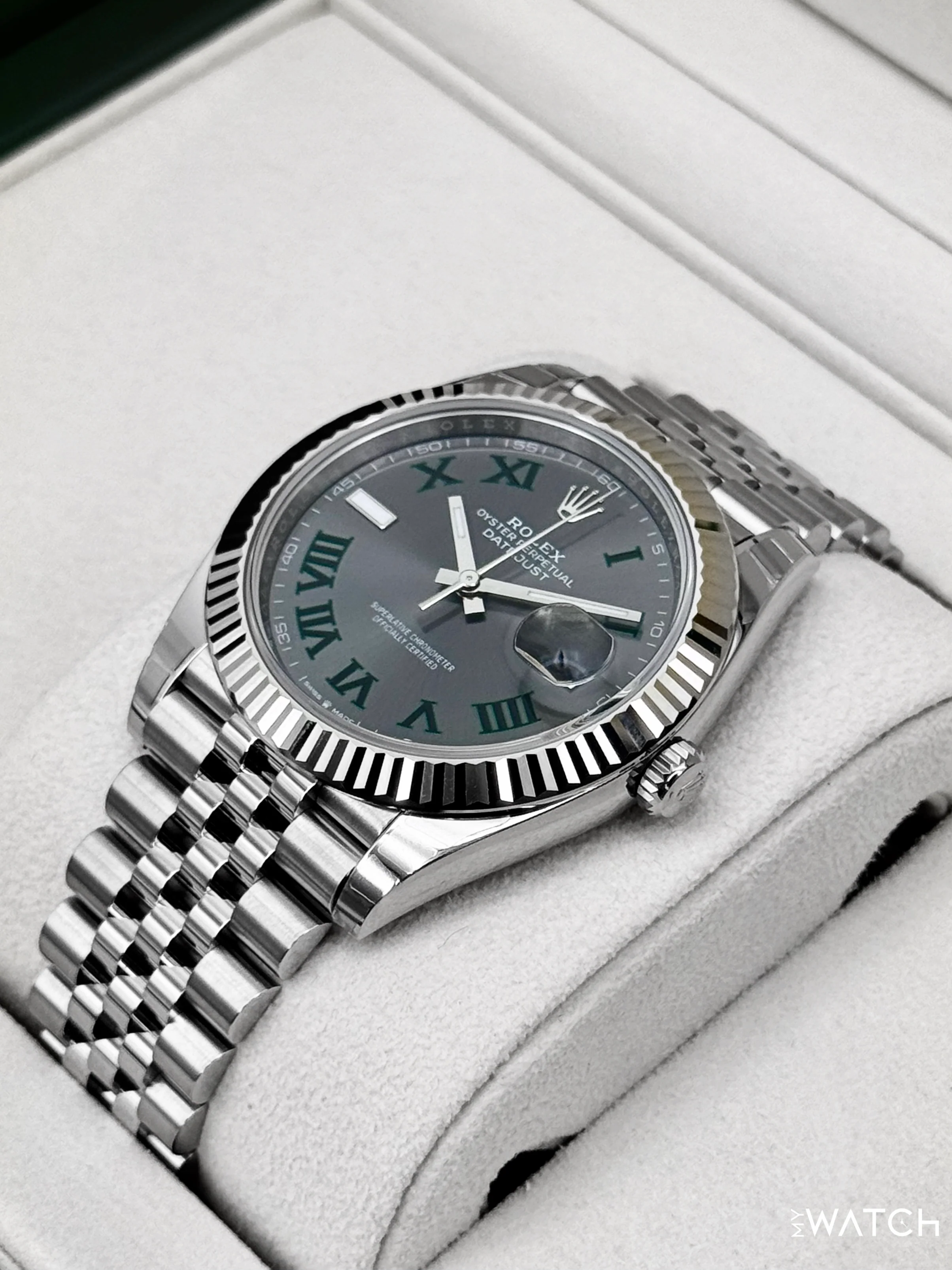 NEW 2026 Rolex Datejust 41mm 126334 Jubilee Wimbledon Dial - Image 5