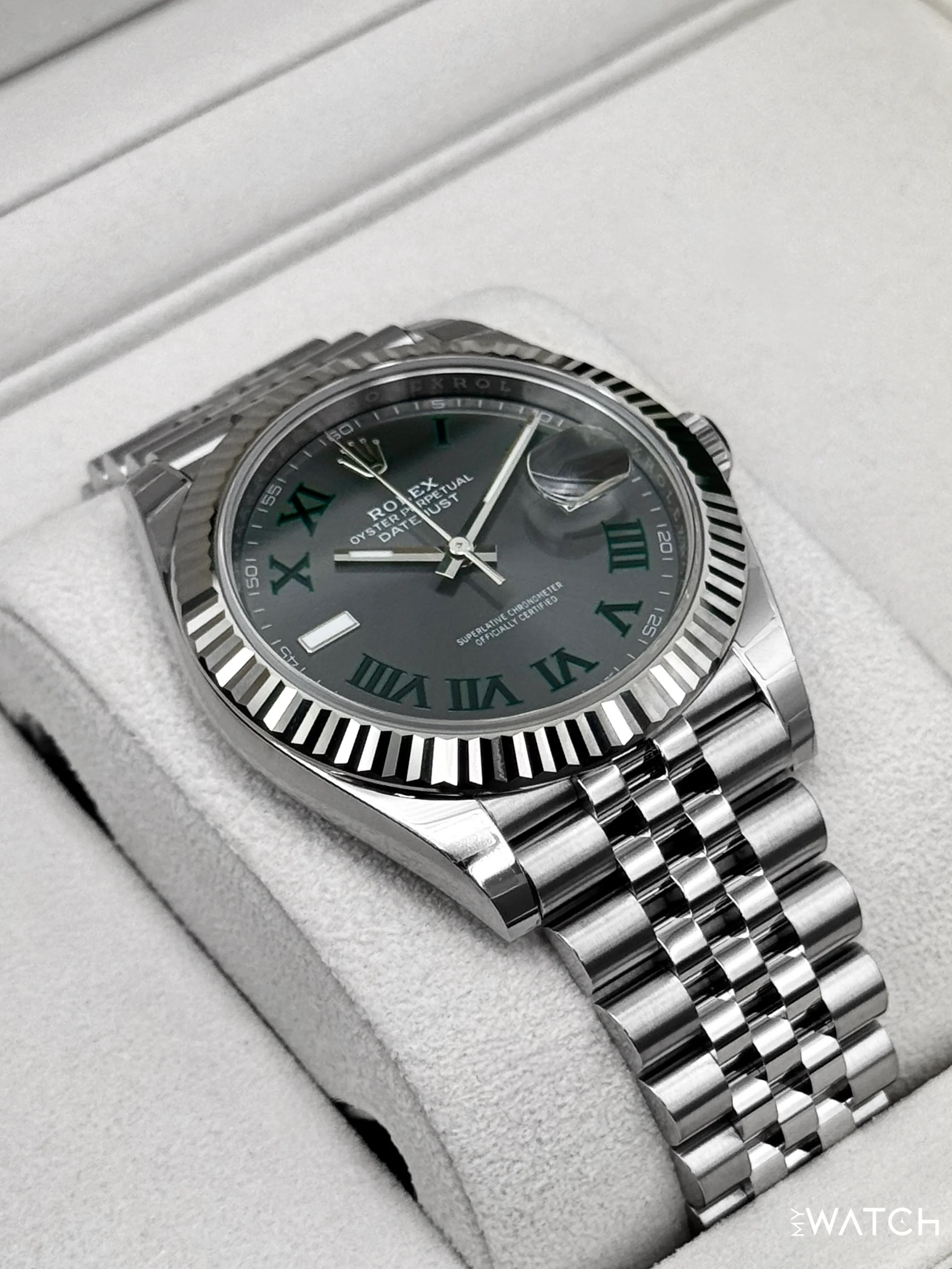 NEW 2026 Rolex Datejust 41mm 126334 Jubilee Wimbledon Dial - Image 6
