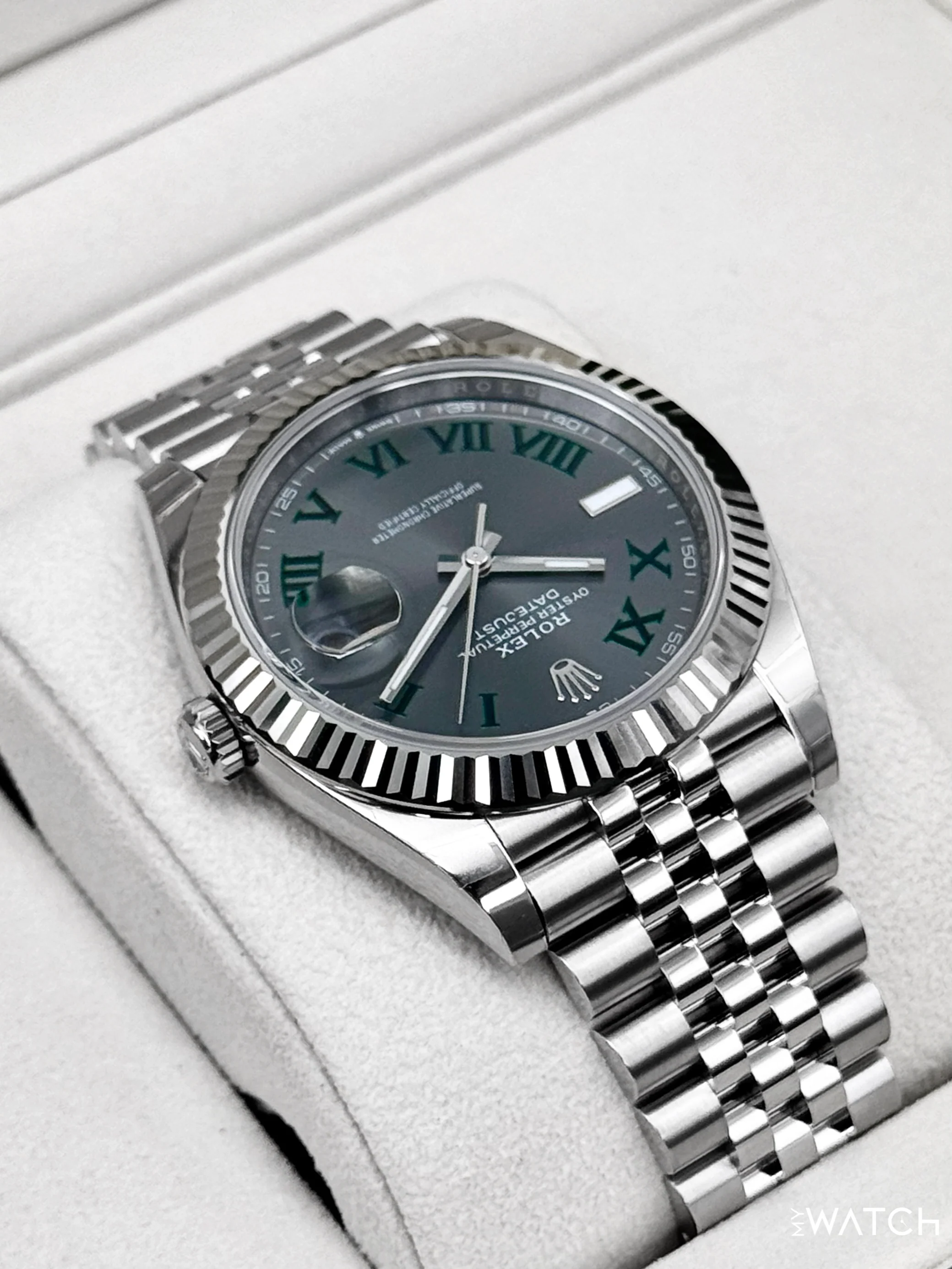 NEW 2026 Rolex Datejust 41mm 126334 Jubilee Wimbledon Dial - Image 8