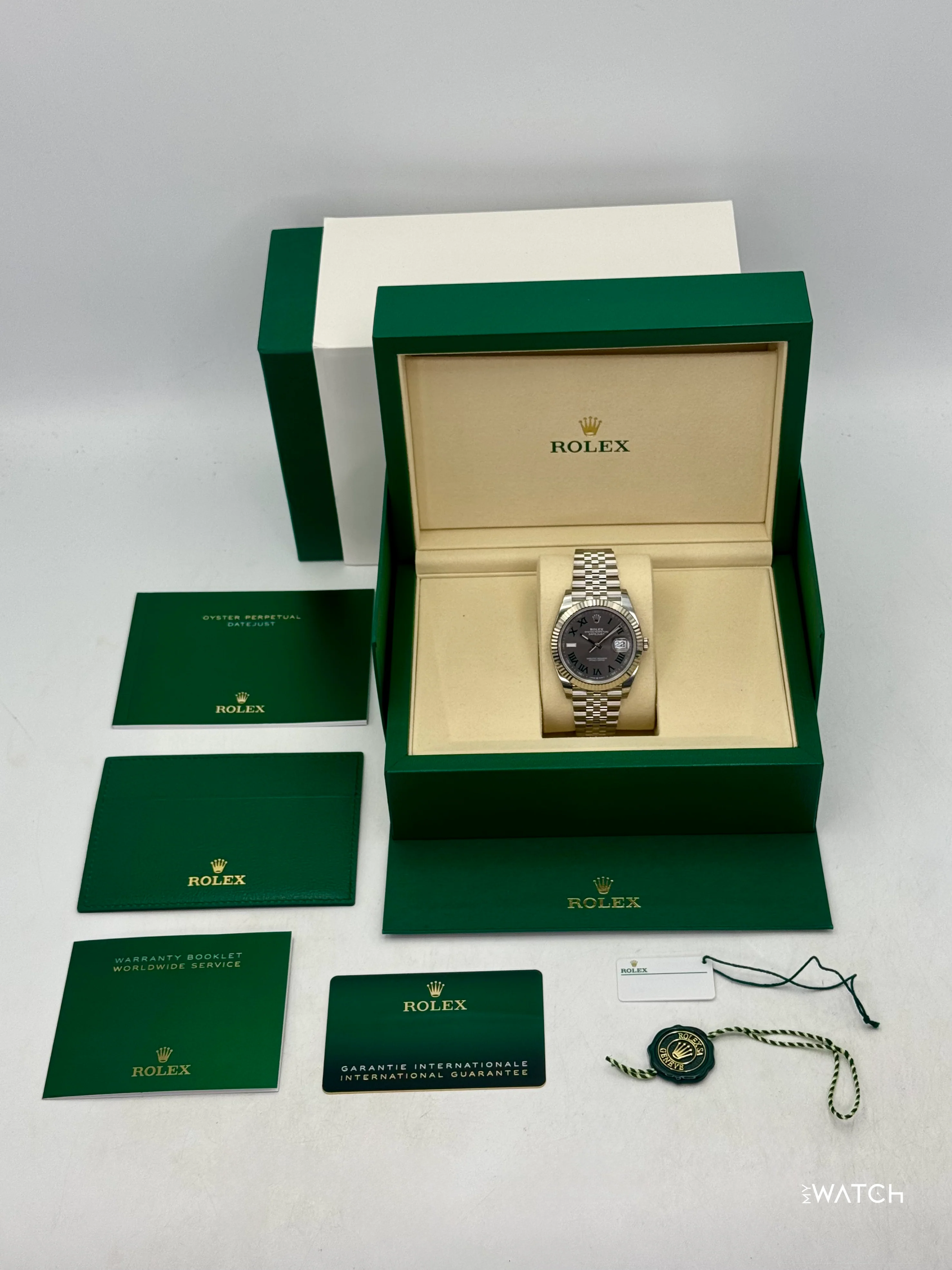 NEW 2026 Rolex Datejust 41mm 126334 Jubilee Wimbledon Dial (STICKERED) - Image 10