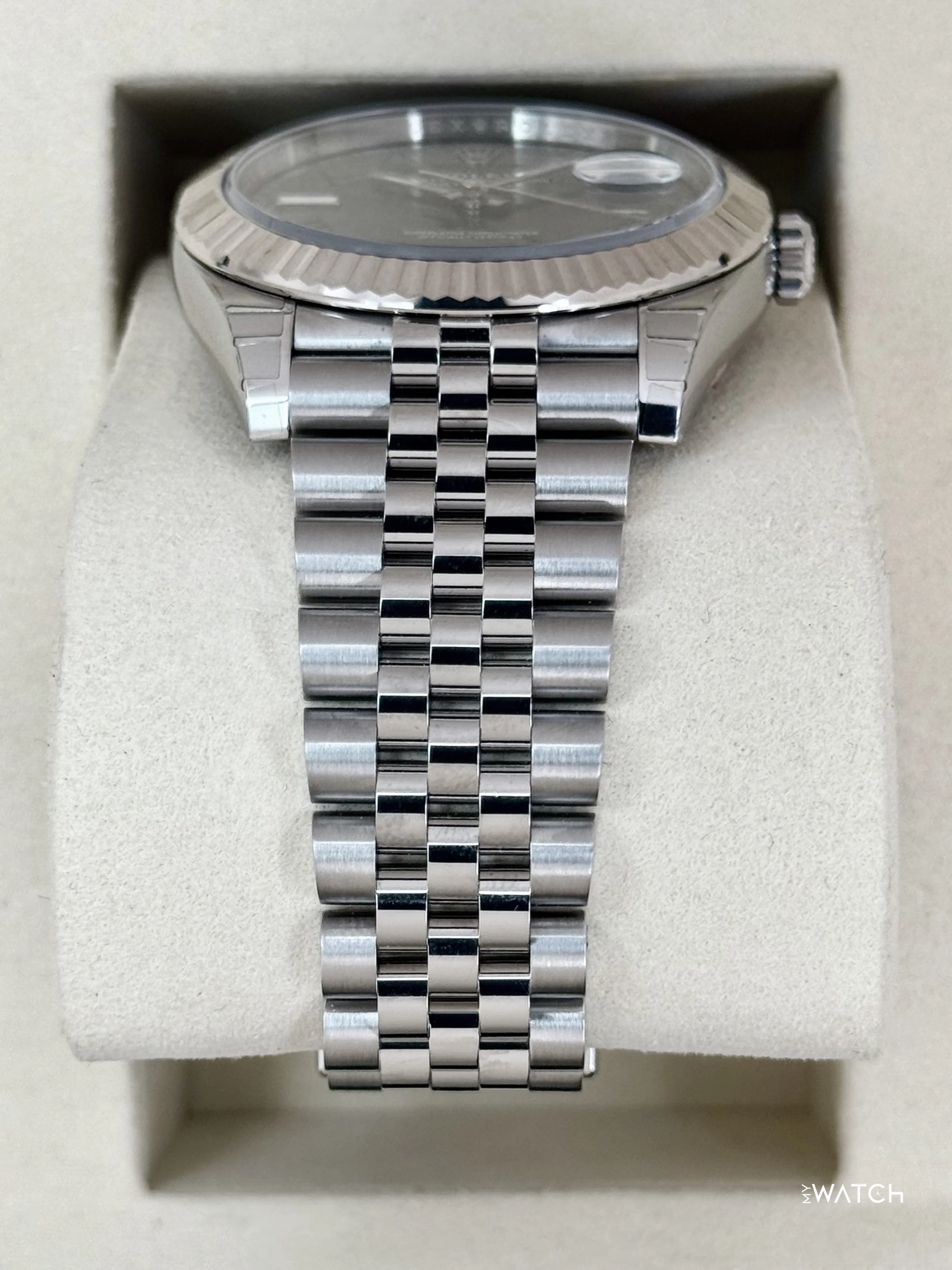 NEW 2026 Rolex Datejust 41mm 126334 Jubilee Wimbledon Dial (STICKERED) - Image 3