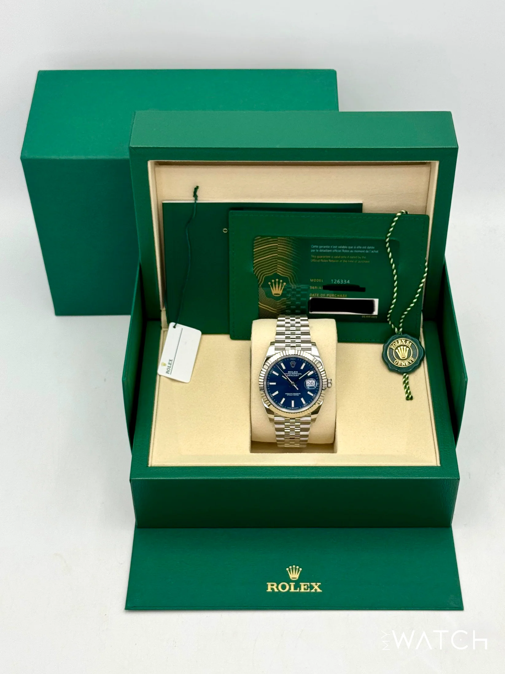 NEW 2026 Rolex Datejust 41mm 126334 Stainless Steel Jubilee Blue Dial - Image 9