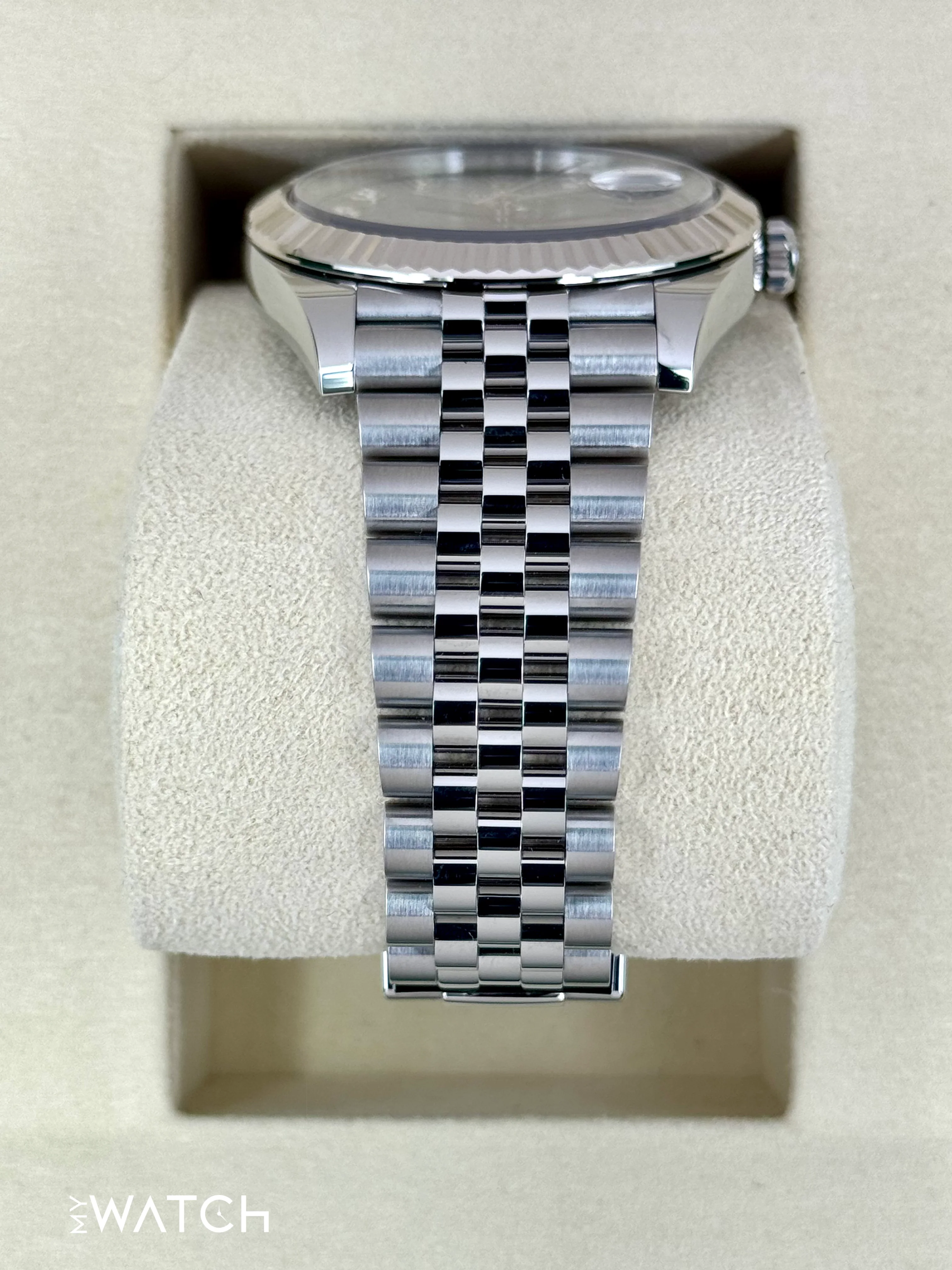 NEW 2026 Rolex Datejust 41mm 126334 Stainless Steel Jubilee Blue Diamond Dial - Image 3