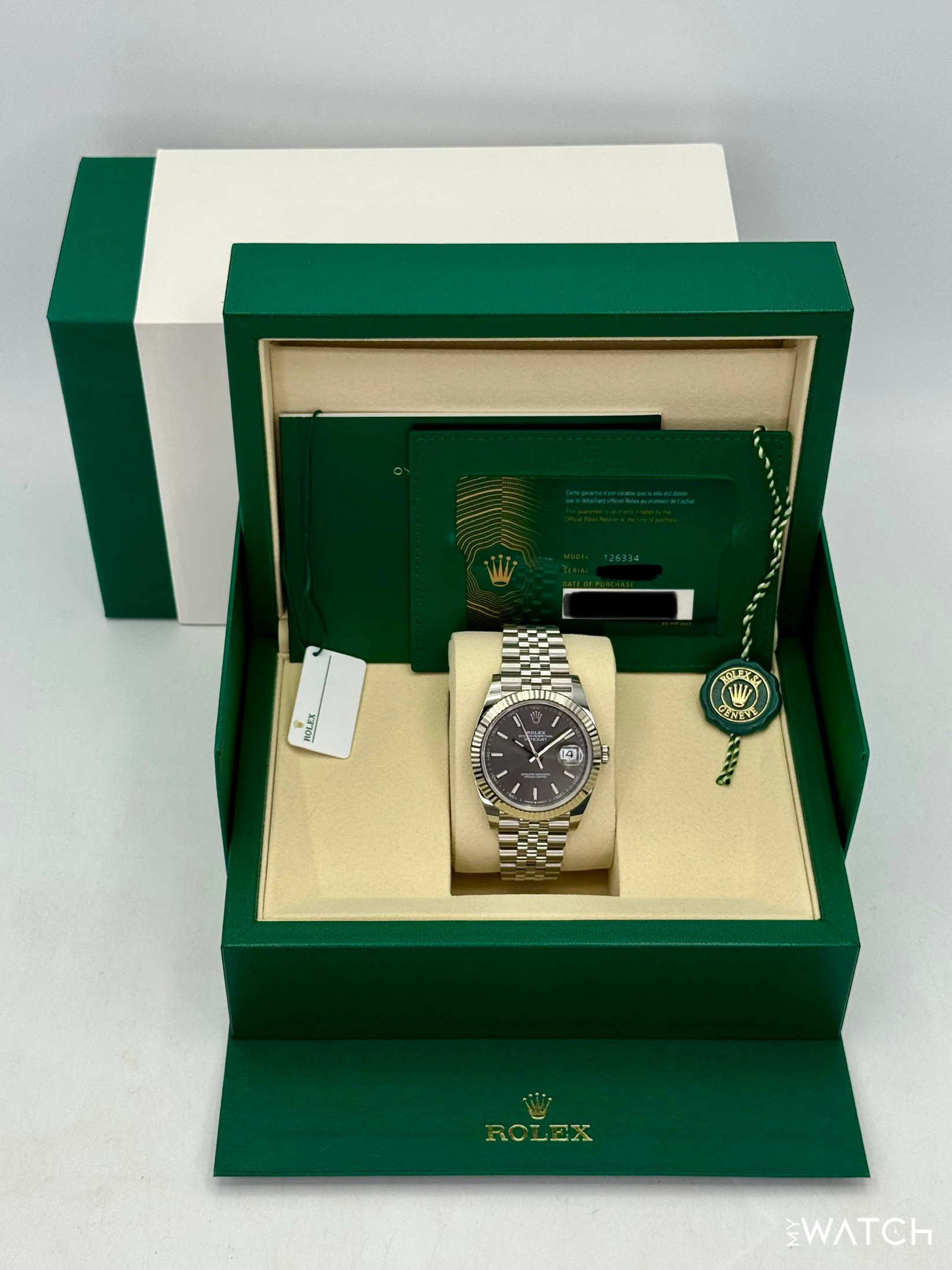 NEW 2026 Rolex Datejust 41mm 126334 Stainless Steel Jubilee Rhodium Dial - Image 9