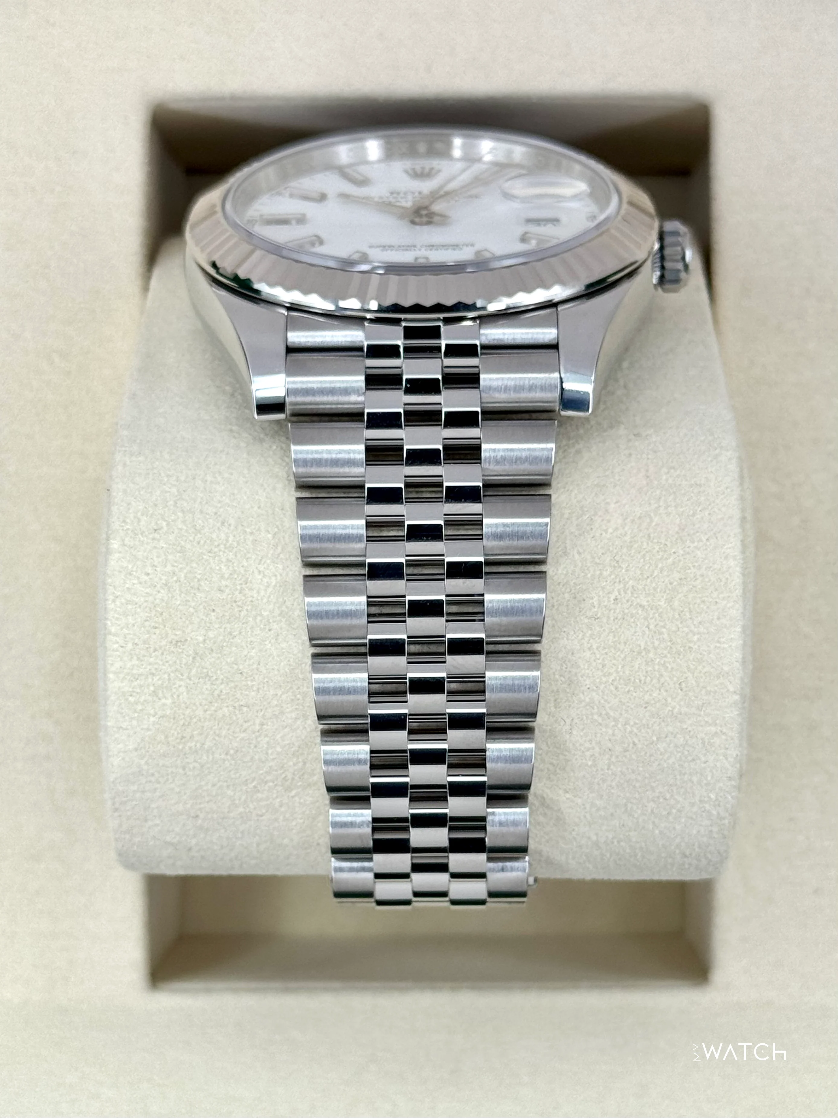 NEW 2026 Rolex Datejust 41mm 126334 Stainless Steel Jubilee White Dial - Image 3