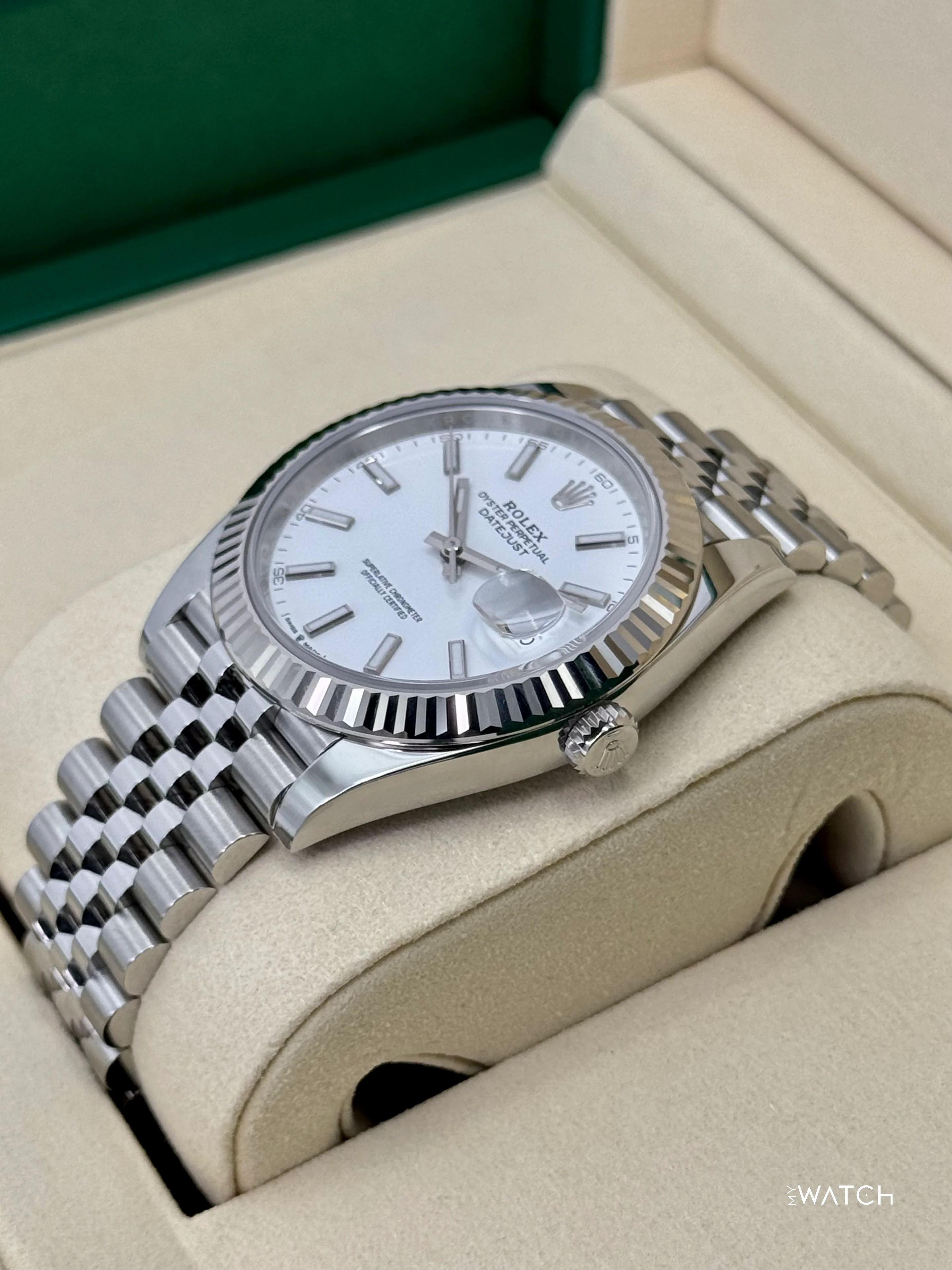 NEW 2026 Rolex Datejust 41mm 126334 Stainless Steel Jubilee White Dial - Image 5