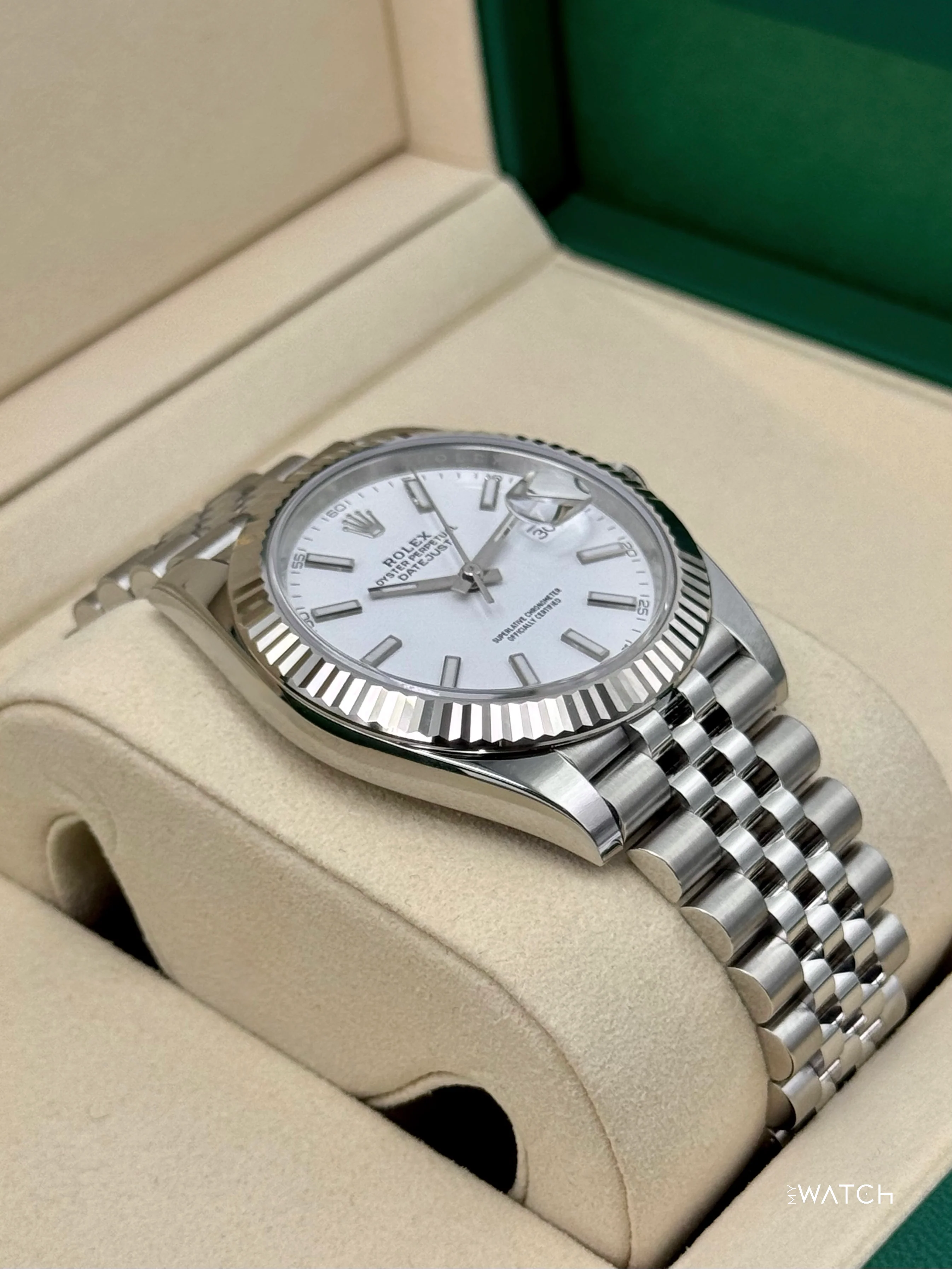 NEW 2026 Rolex Datejust 41mm 126334 Stainless Steel Jubilee White Dial - Image 6
